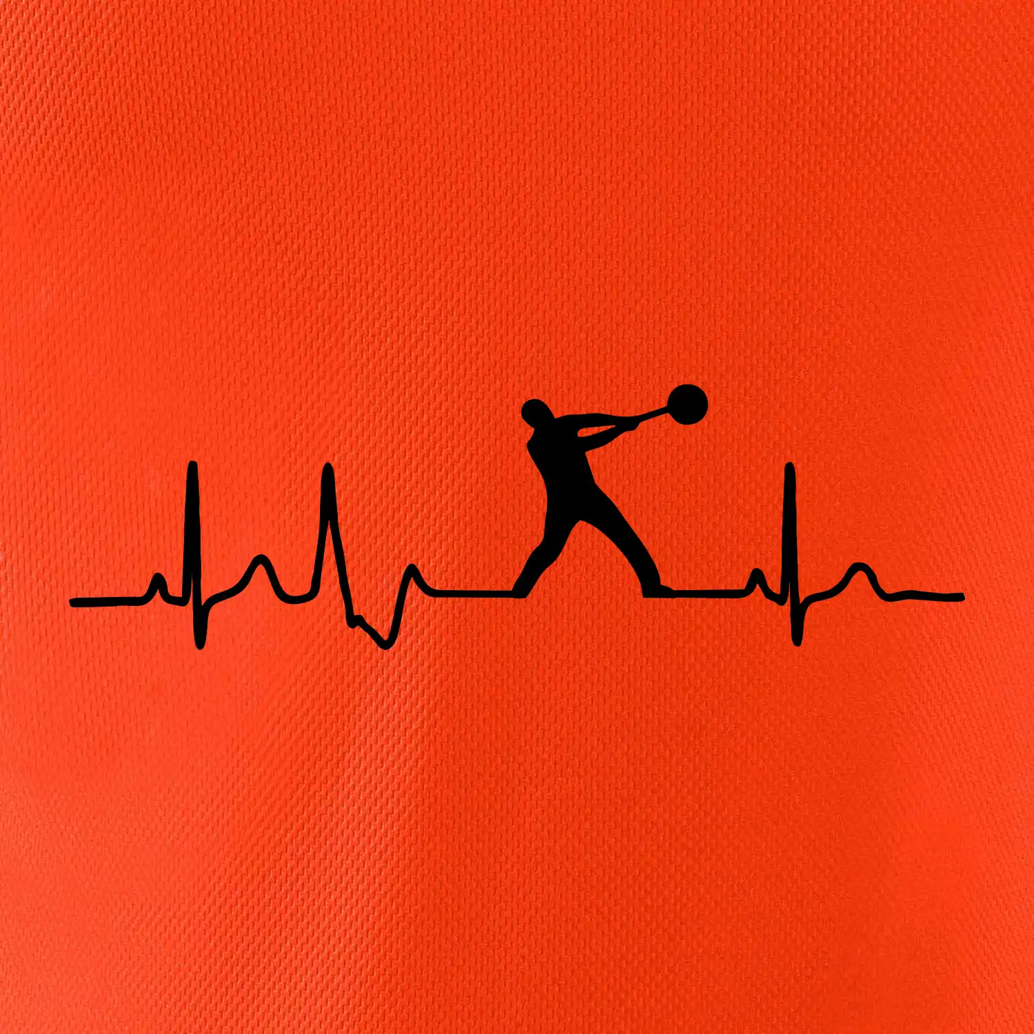 EKG hod kladivem muž