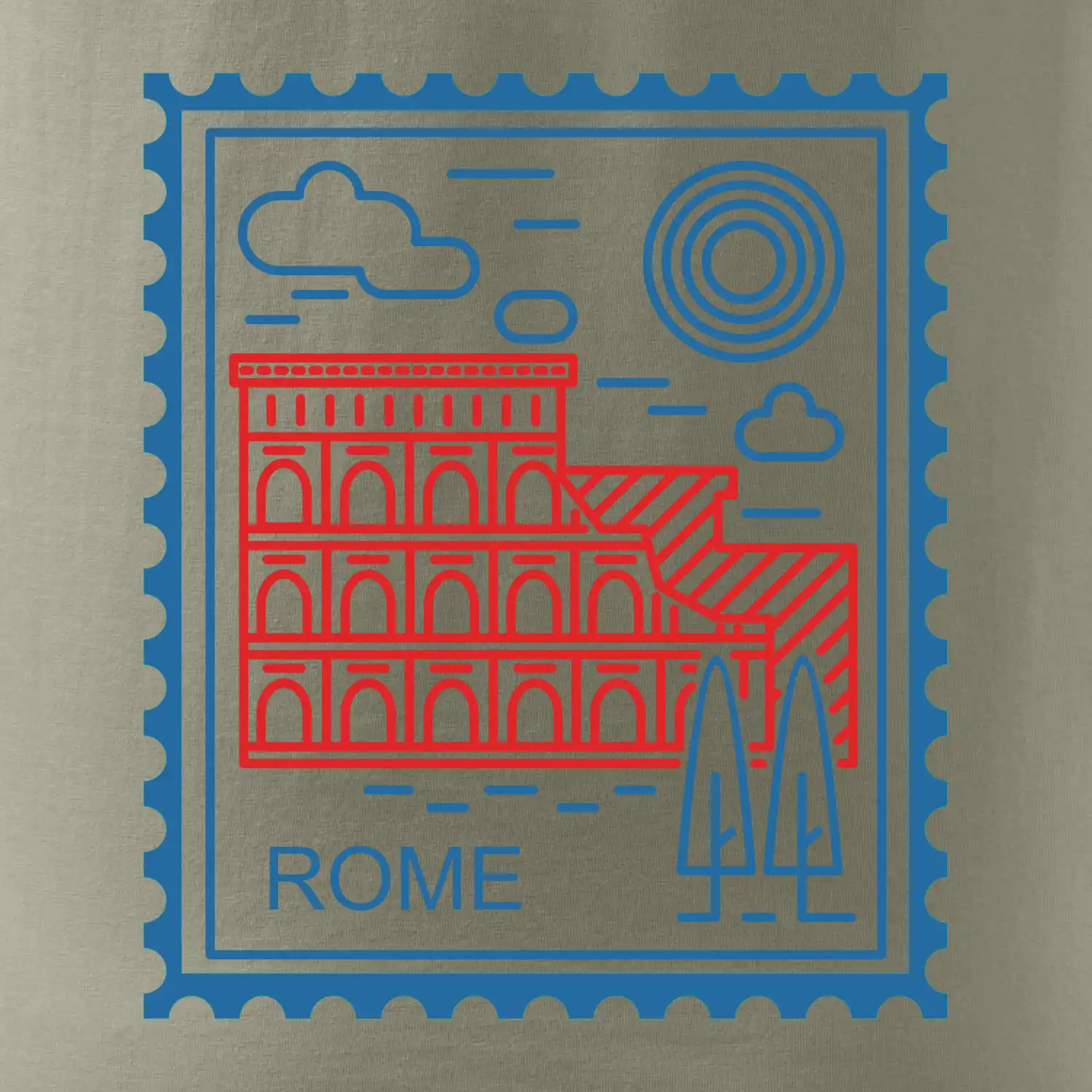 Řím známka jednoduchá