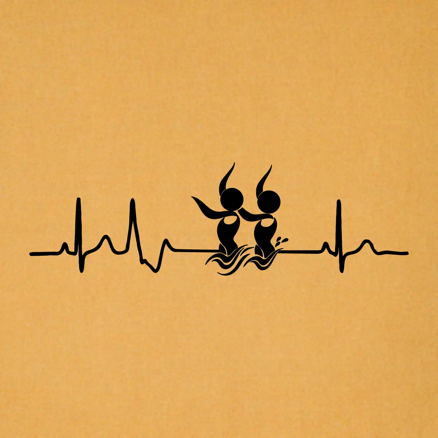 EKG synchronizované plavání