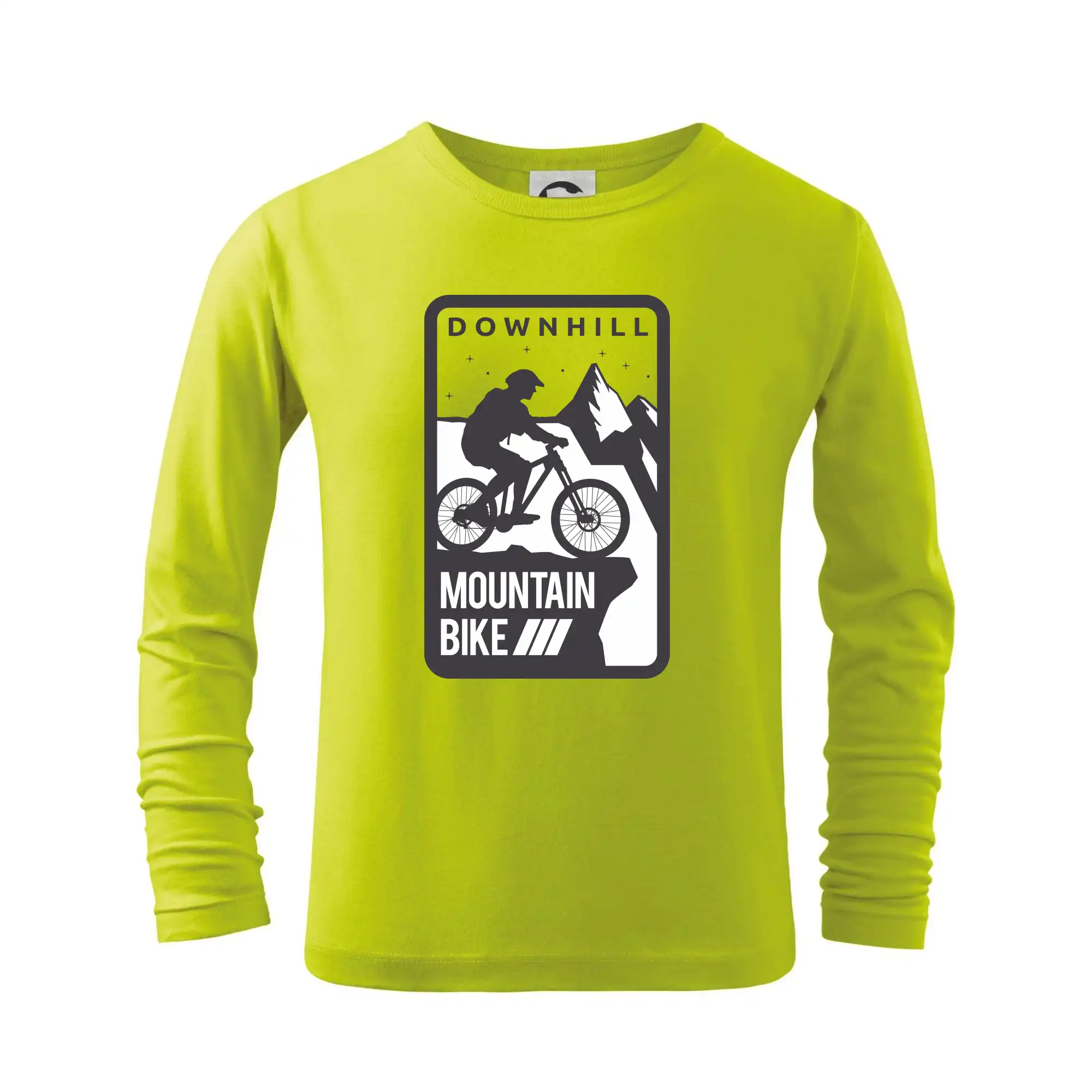 Tričko ako darček pre cyklistu - MTB downhill hranaté - Tričko detské Long Sleeve