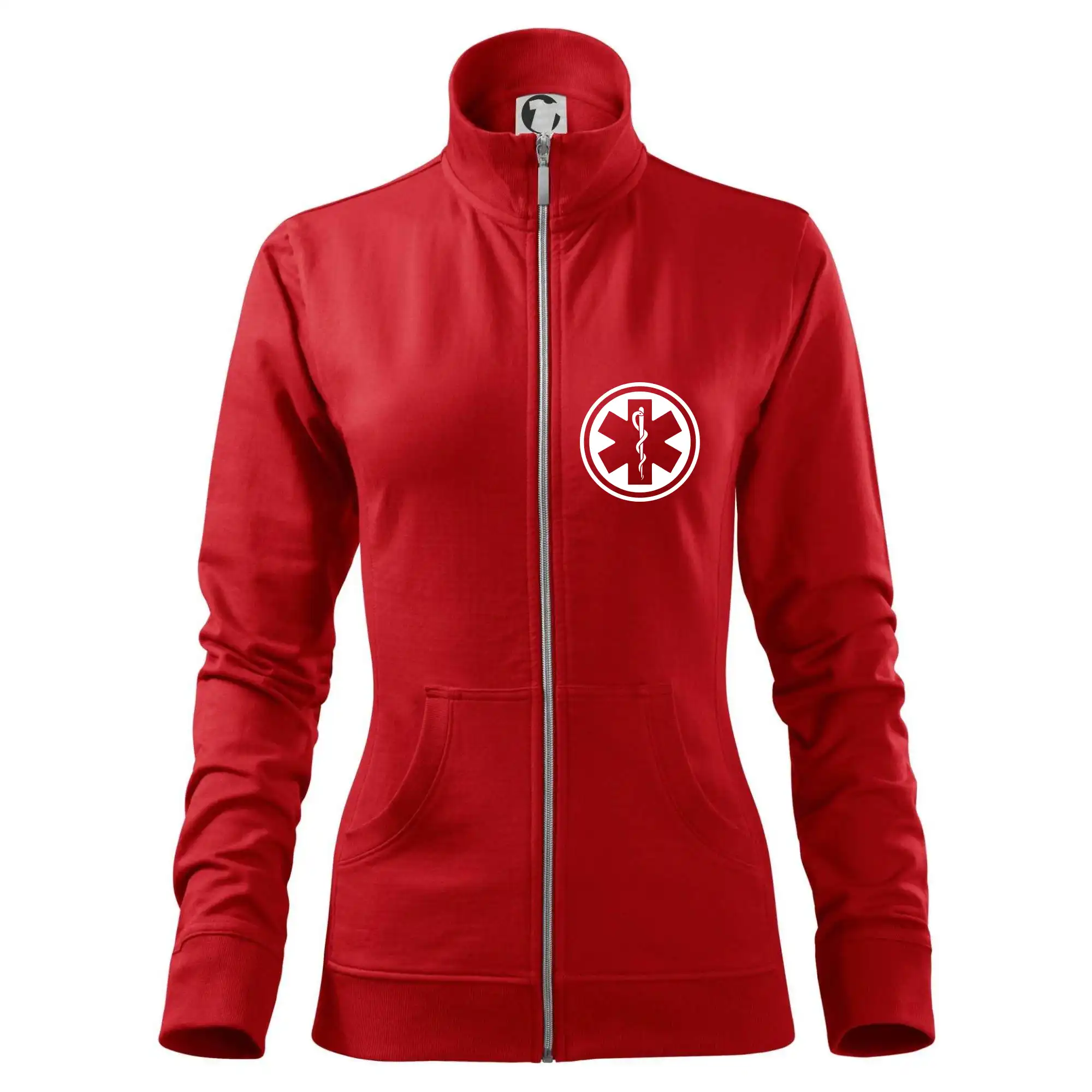 Tričká a mikiny pre záchranárov a lekárov - Kvalitné oblečenie pre zdravotníkov - Rescue logo samostatné guľaté - Mikina dámska Viva bez kapucne