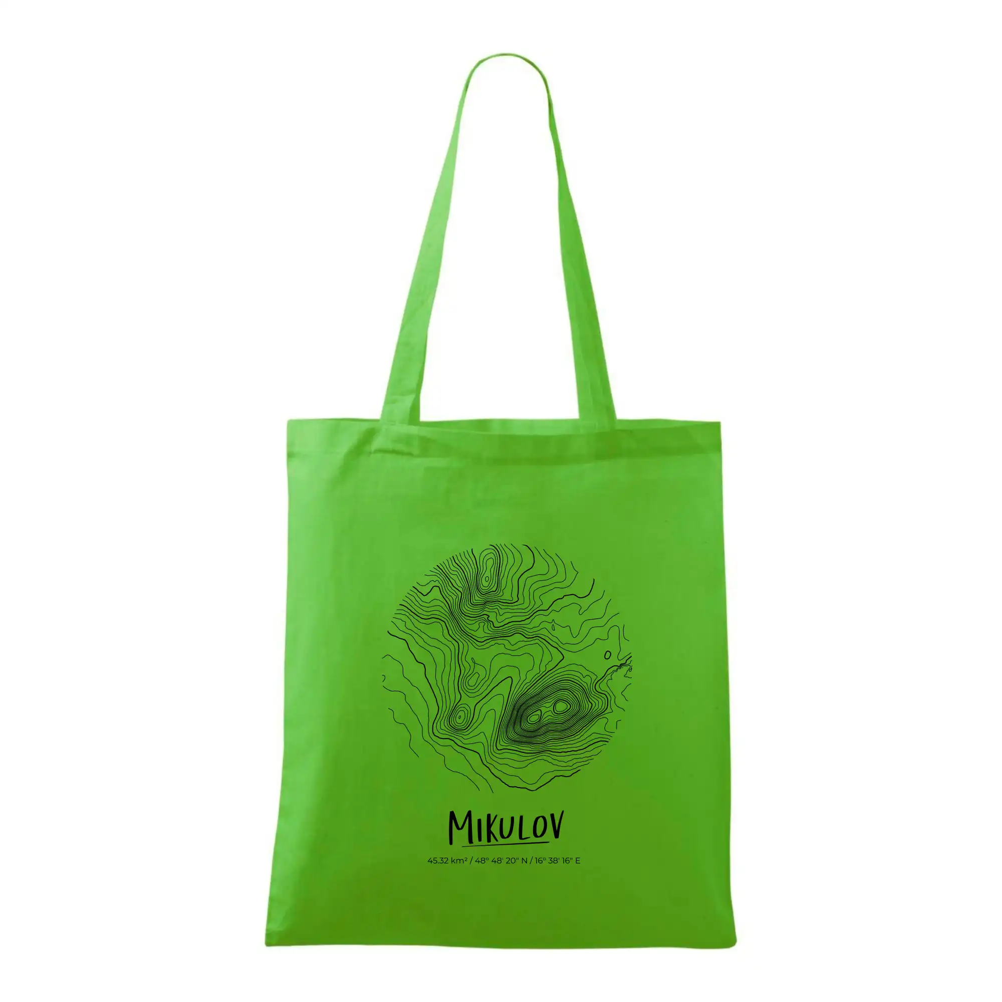 Mikulov - vrstevnice v kruhu