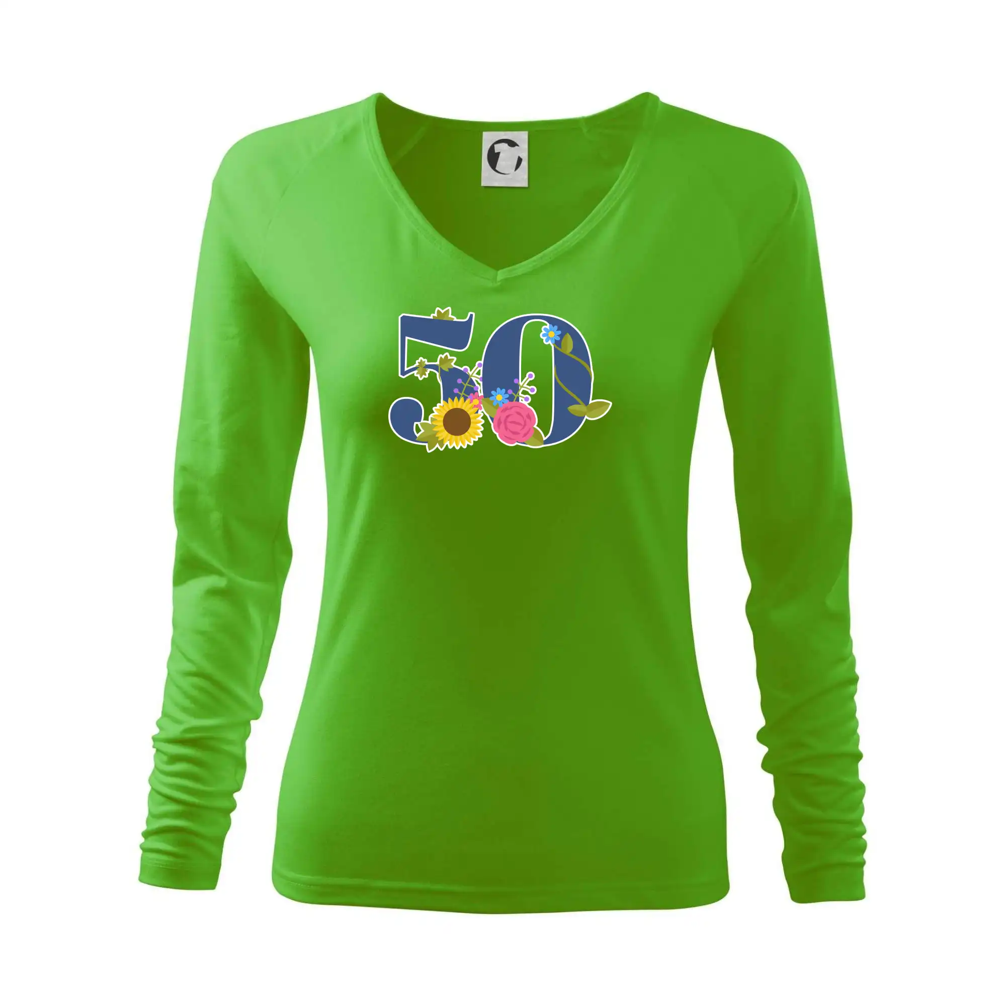 Květinové číslo kreslené - 50