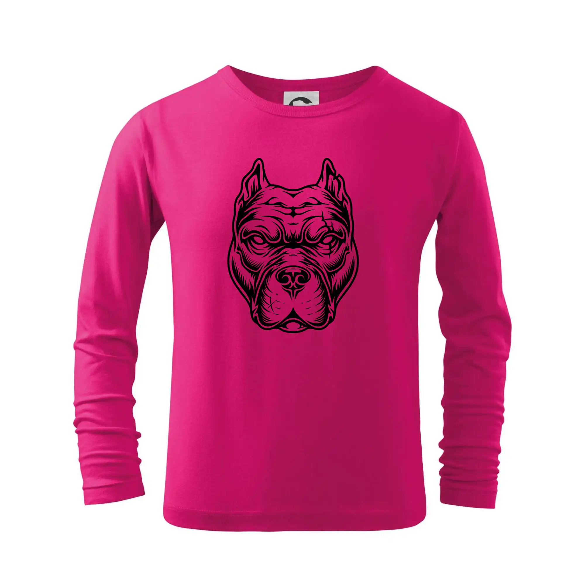 Ostatné psie plemená - Americký stafordšírsky teriér hlava - Tričko detské Long Sleeve