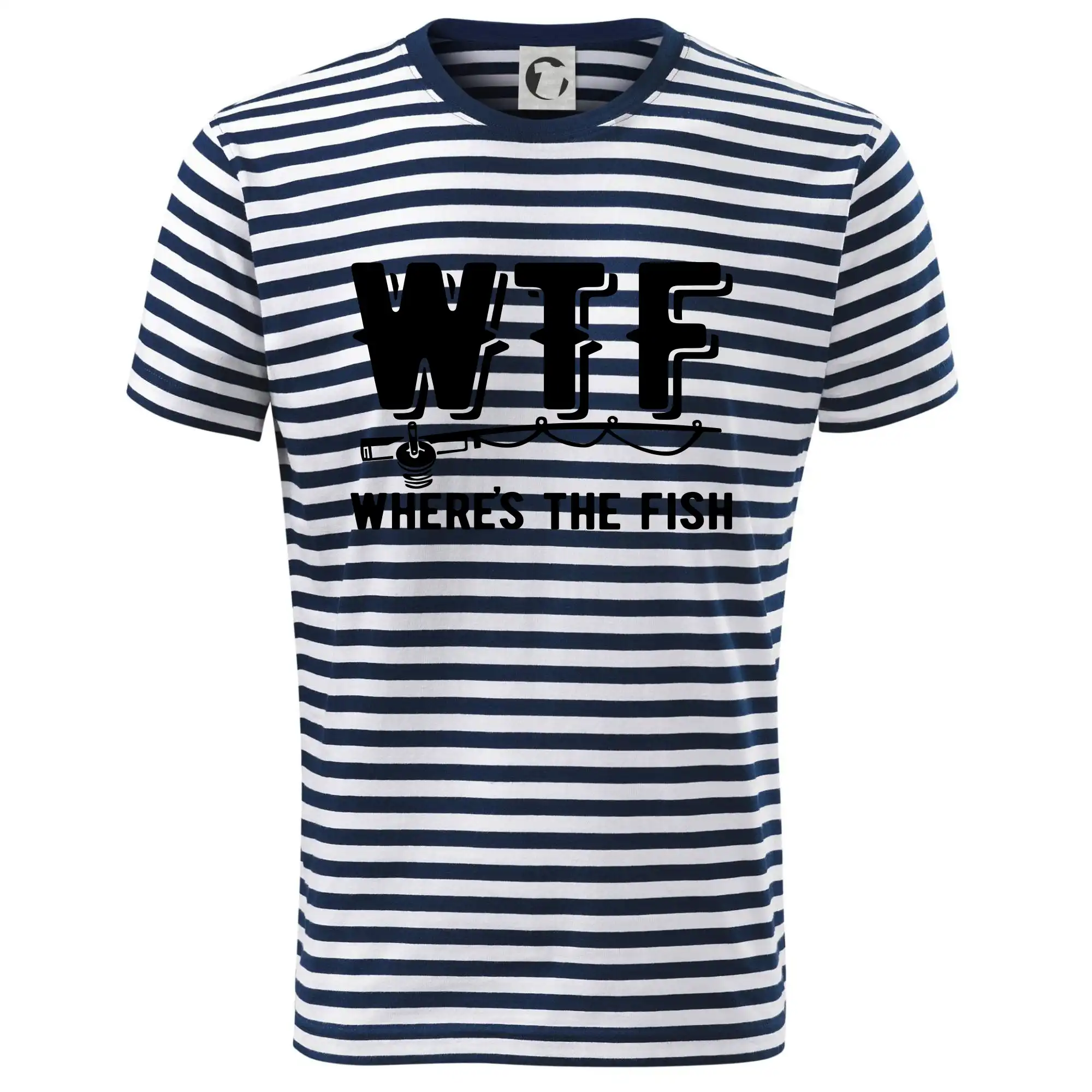 Tričká pre rybárov s potlačou - Wheres's the Fish WTF - Dětské triko na vodu