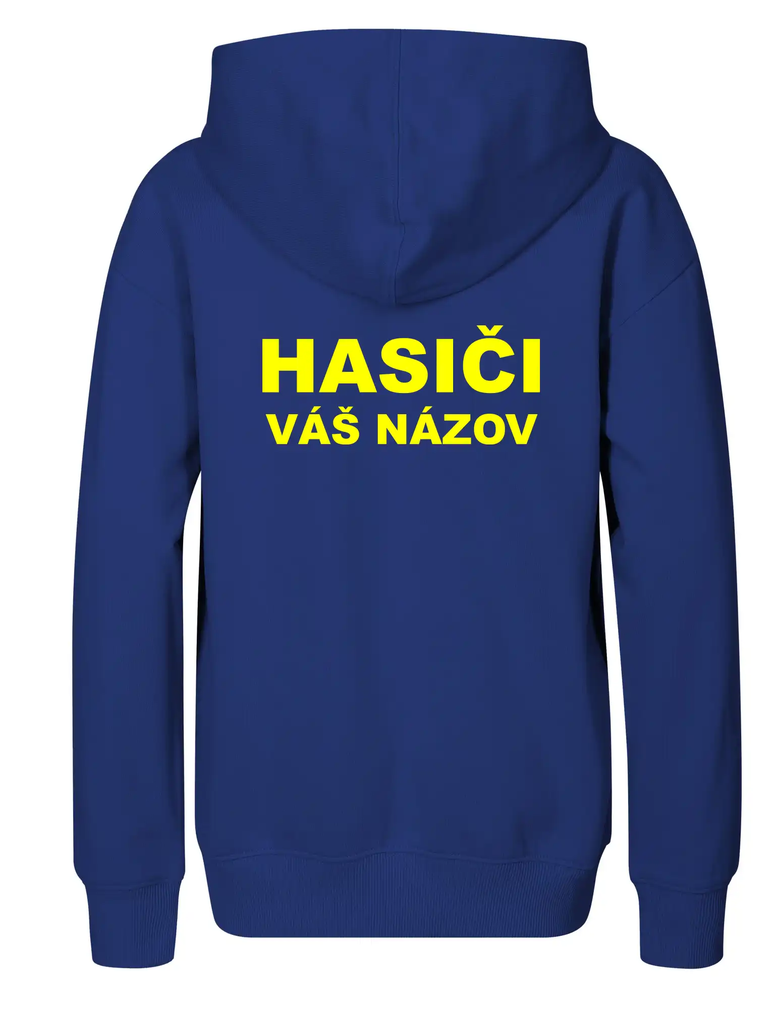 Hasiči - žltý nápis - váš názov zboru