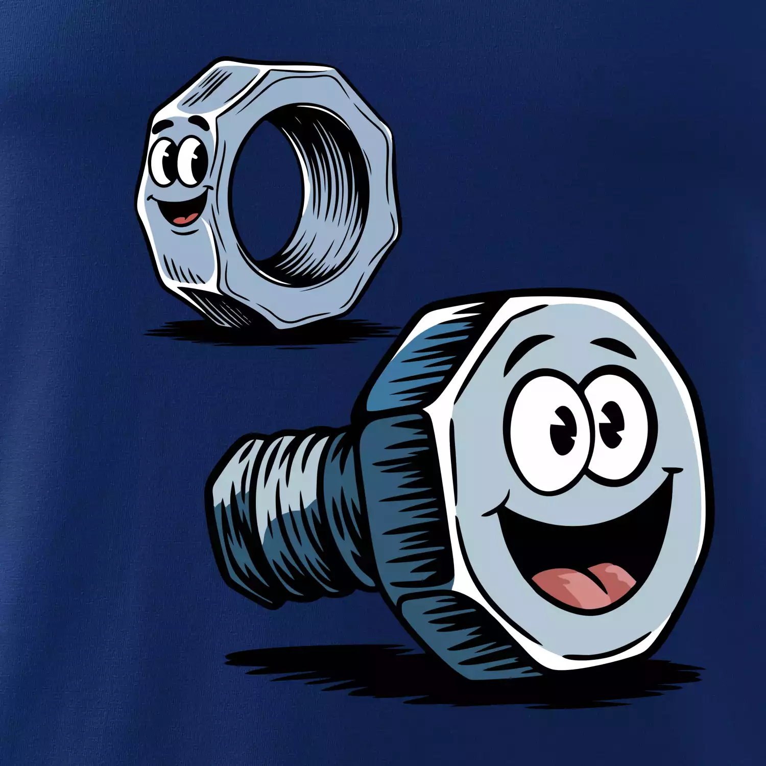 Parové triko - Šroub a matka