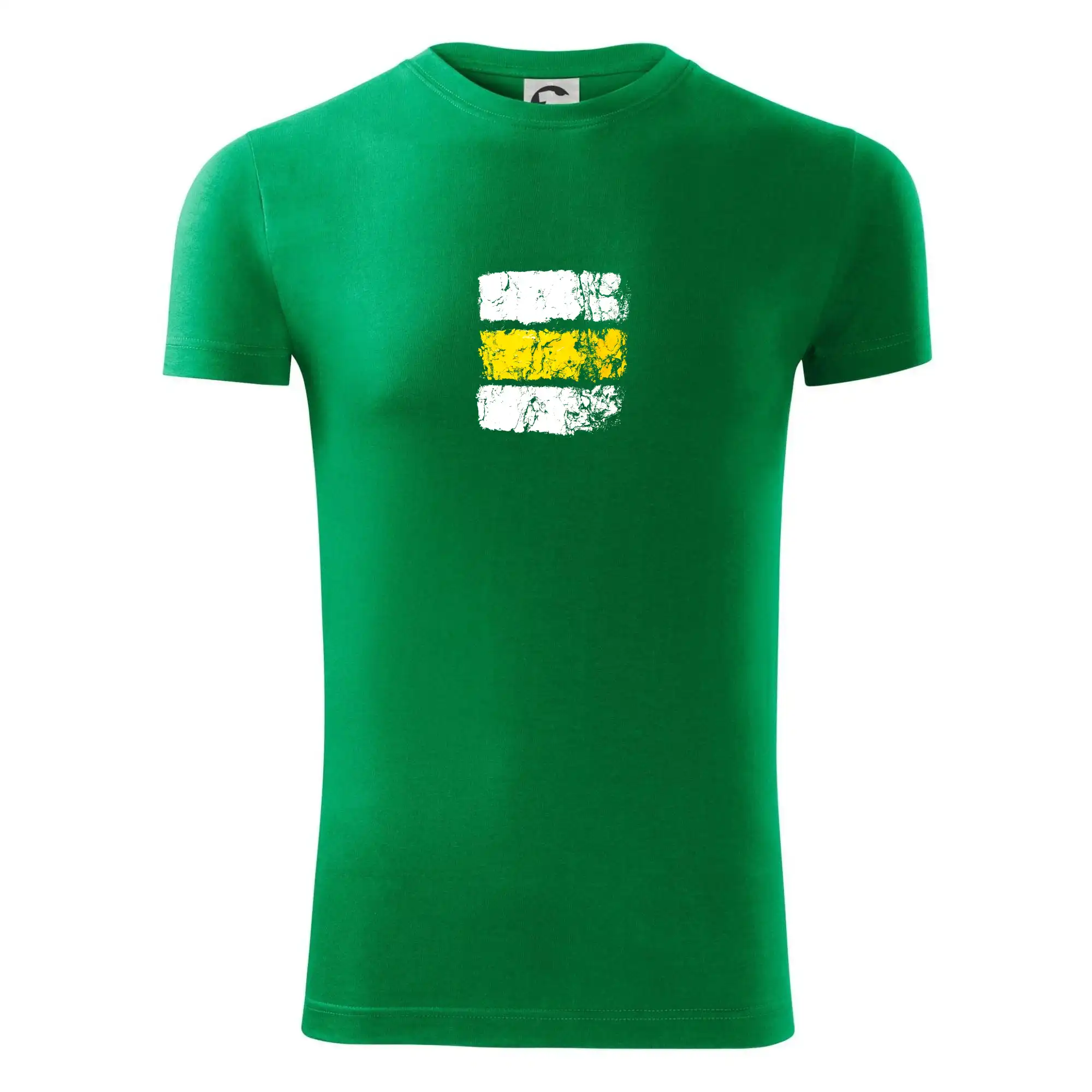 Trička pre cestovateľov - Turistická značka - žltá - Viper FIT - Pánske zúžené tričko