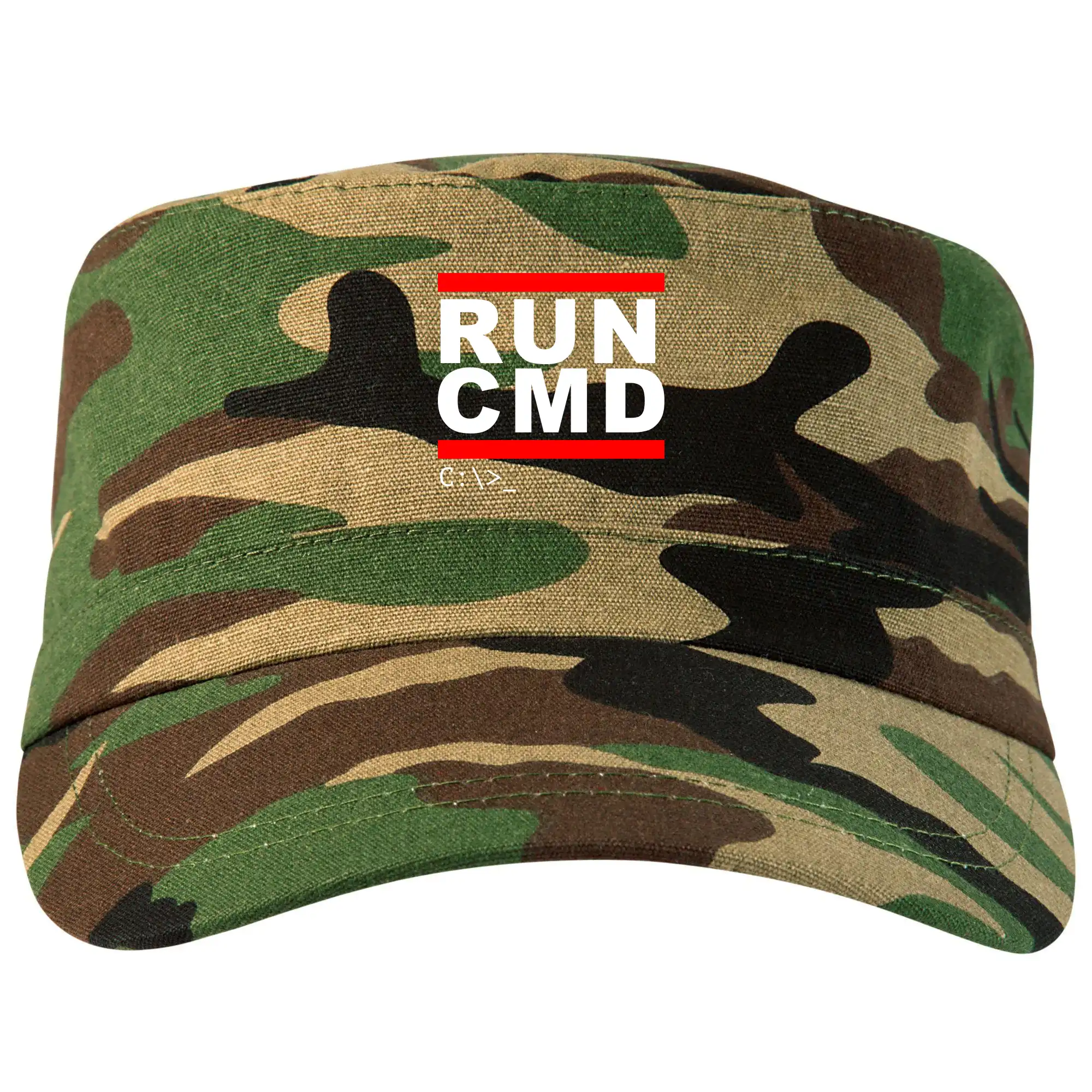 Tričká pre ajťákov - Run CMD - Šiltovka CAMO