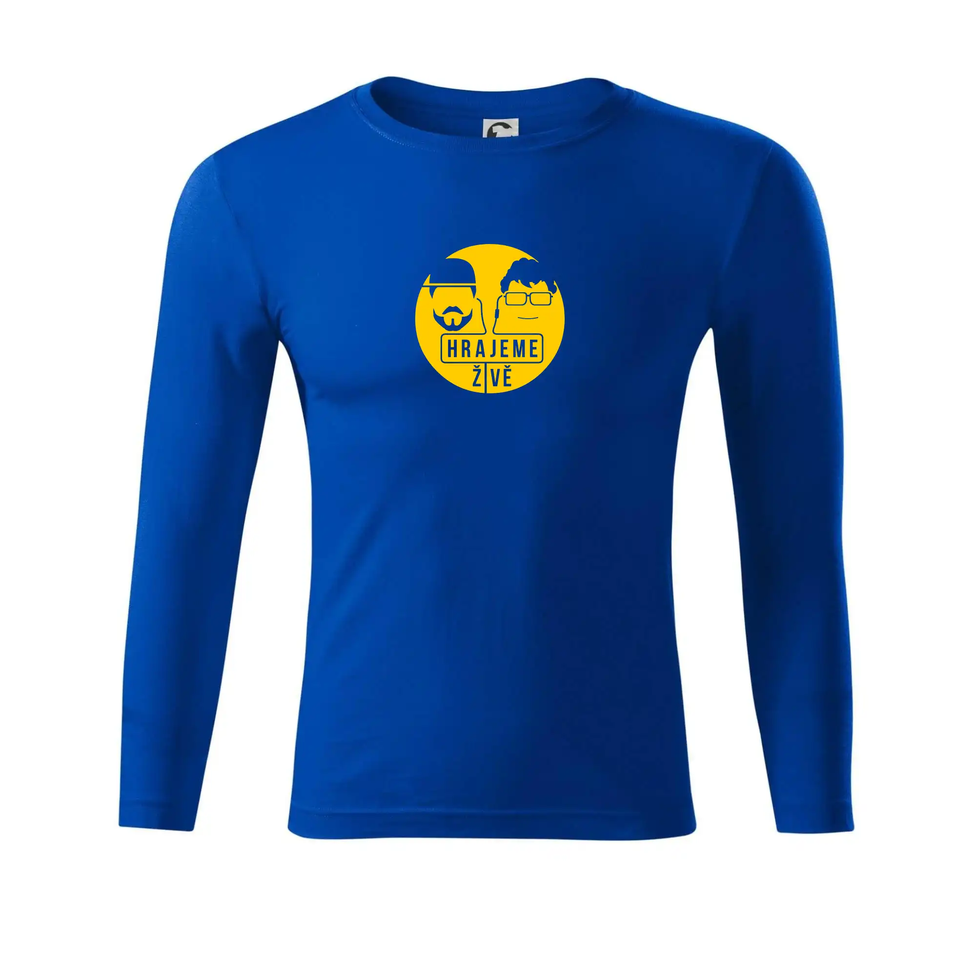 Tričká, mikiny a šiltovky pre Youtubery - Vortex hrajeme živě - Tričko Progress s dlhým rukávom