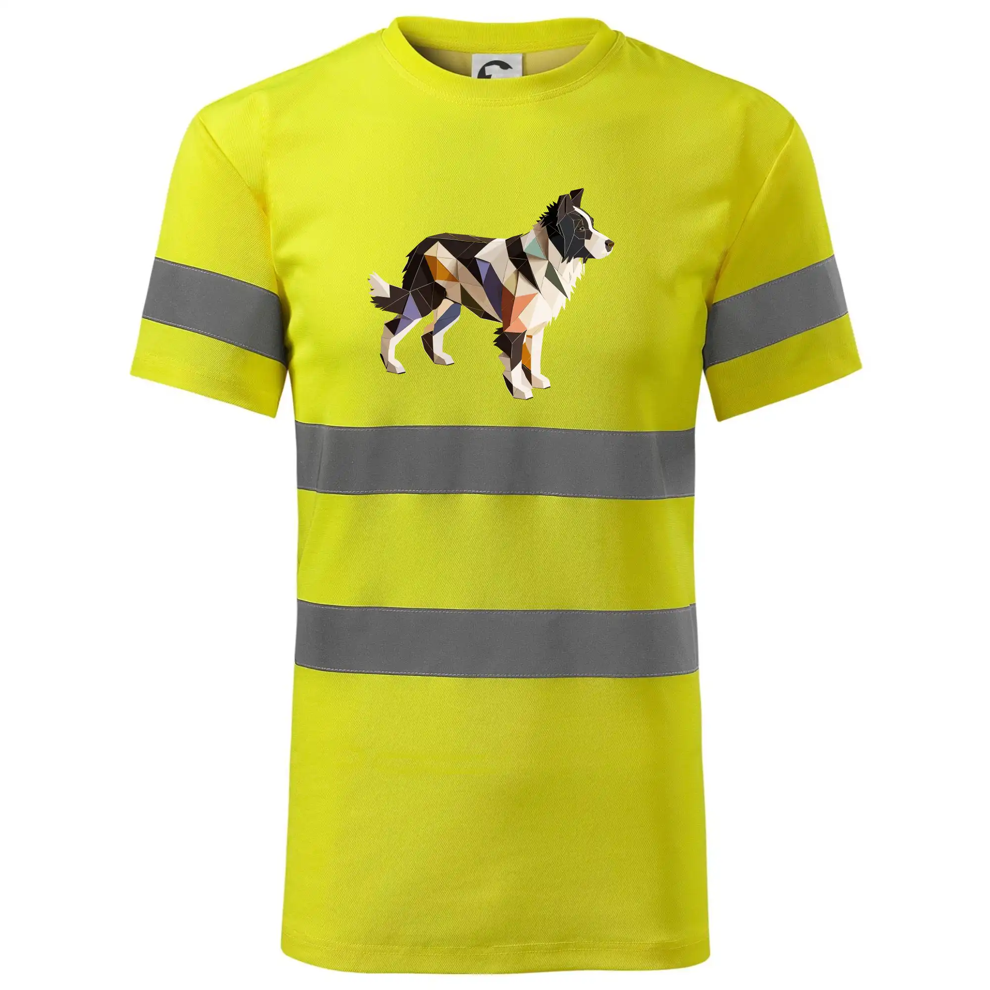 Border colie slepená z papíru