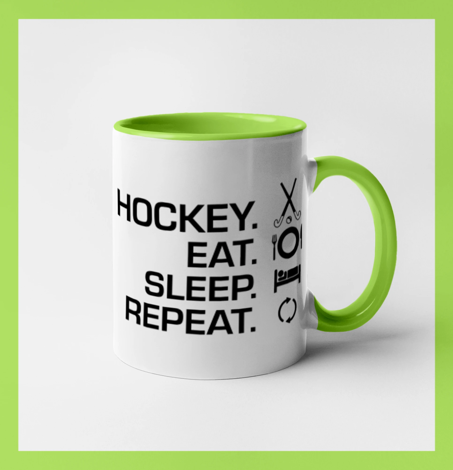 Pozemný hokej eat sleep repeat