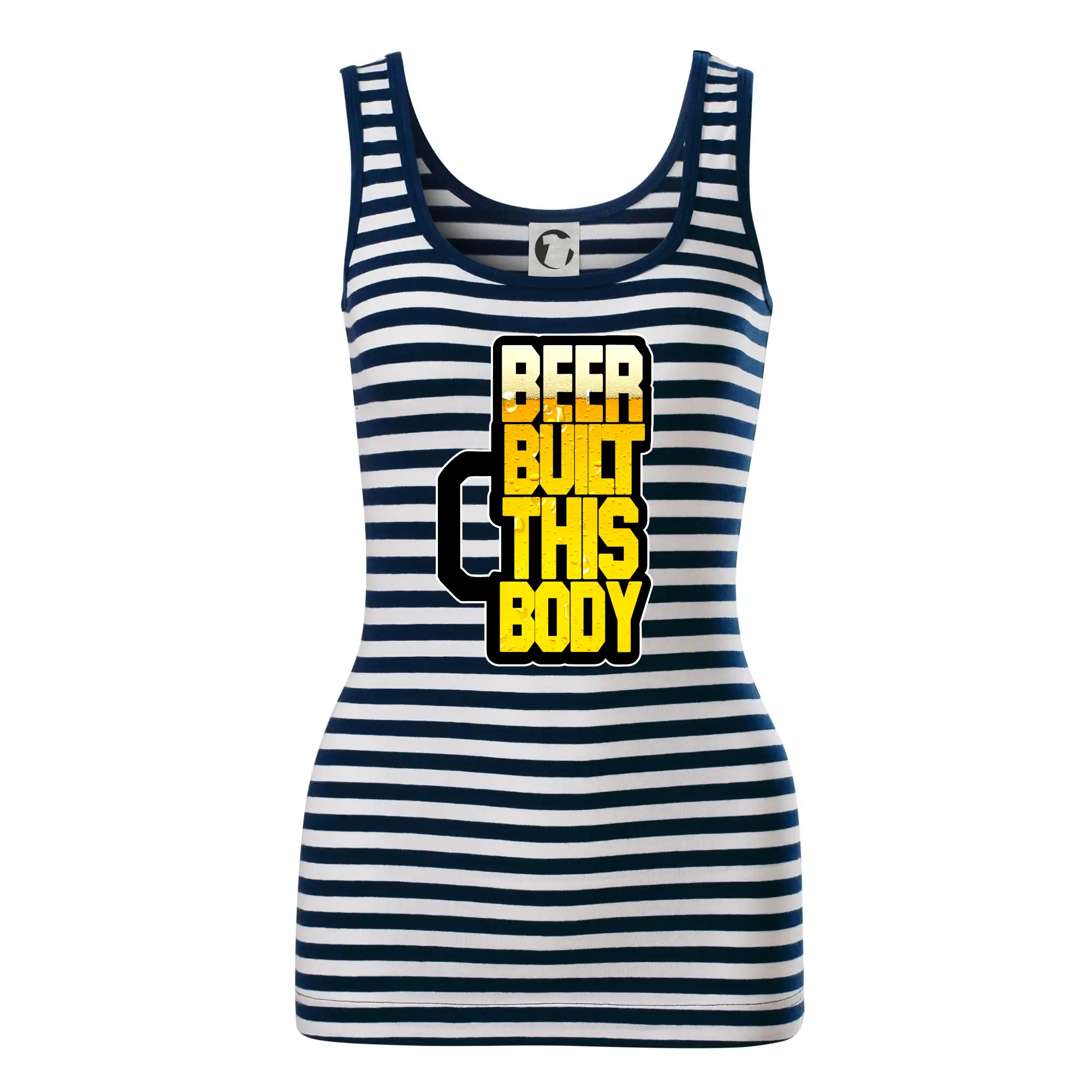 Vtipná tričká pre pivárov - Beer built this body - Sailor tielko na vodu