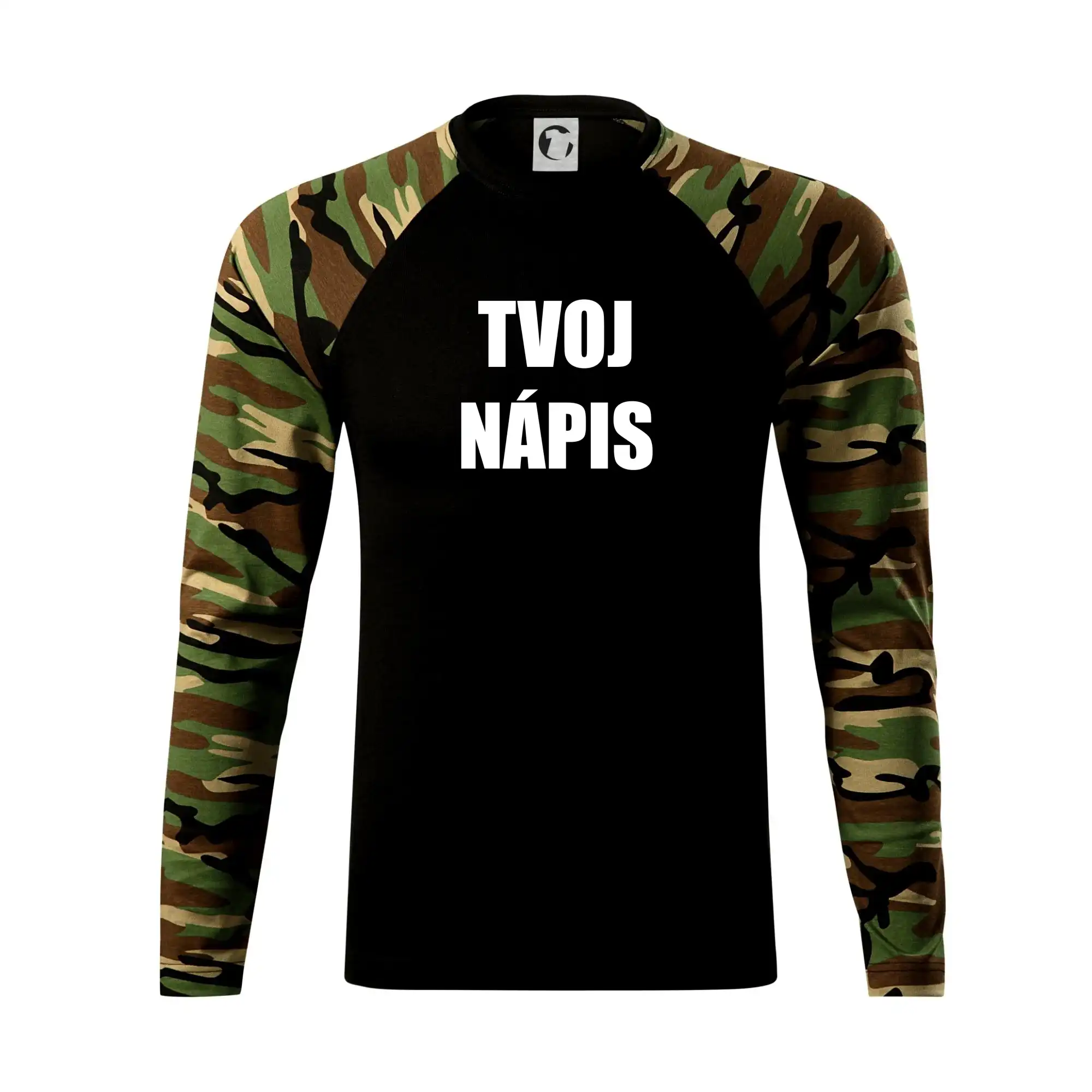 MyShirt tričká - Tvoj vlastný nápis - tlačiaci - Camouflage LS