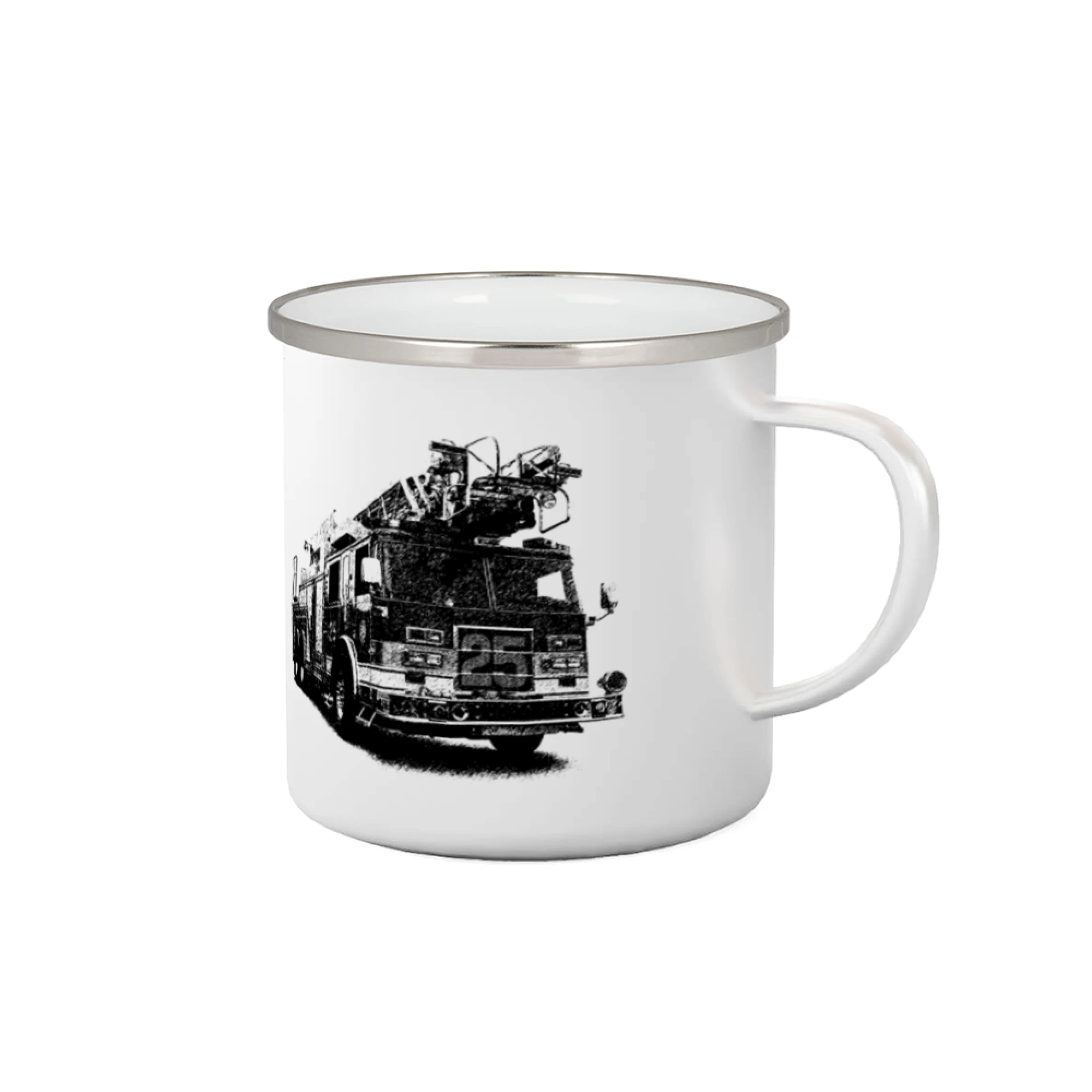 Originálne tričká pre hasičov - Hasičské auto 25 - Plecháčik