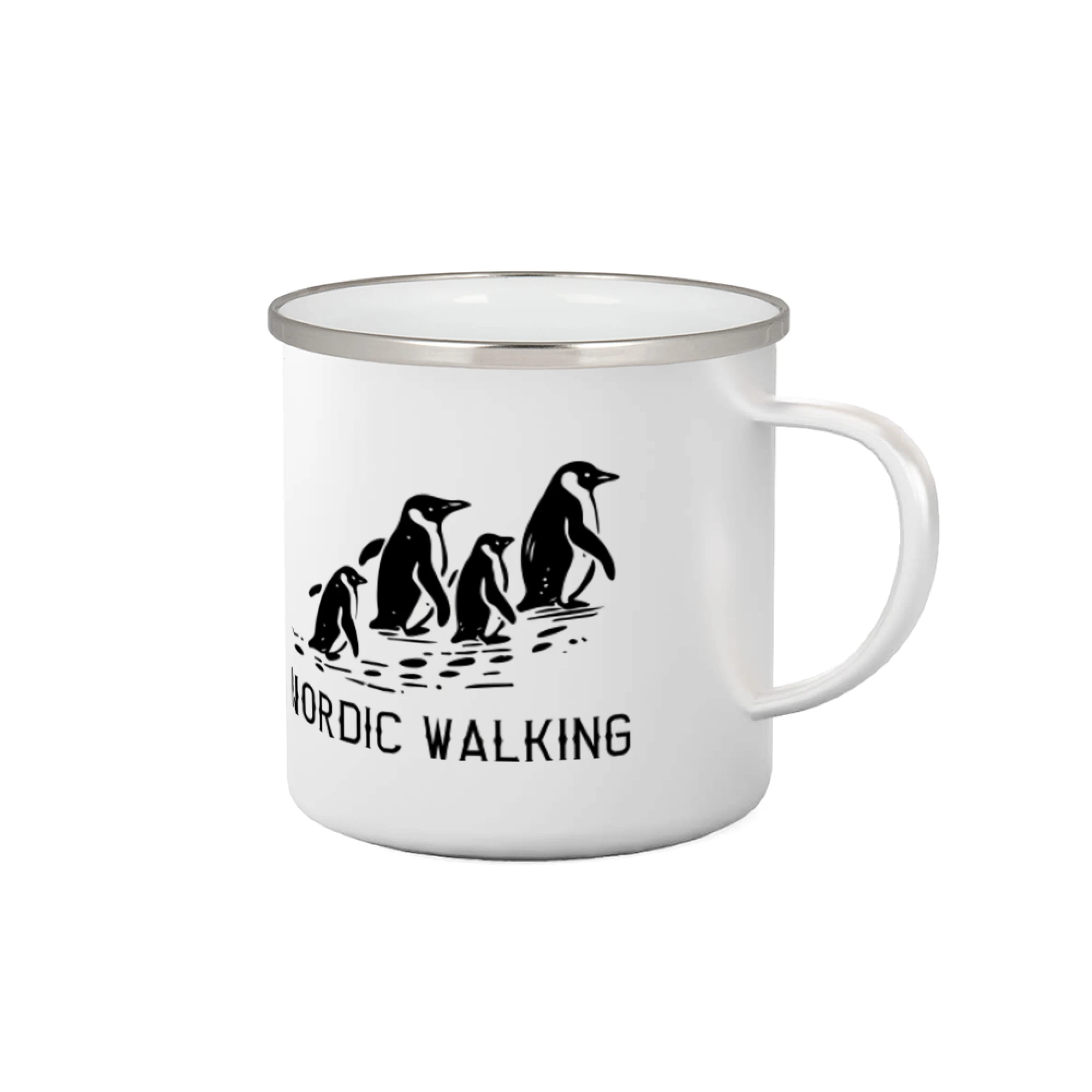 Trička pre cestovateľov - Nordic walking tučniaky - vintage - Plecháčik