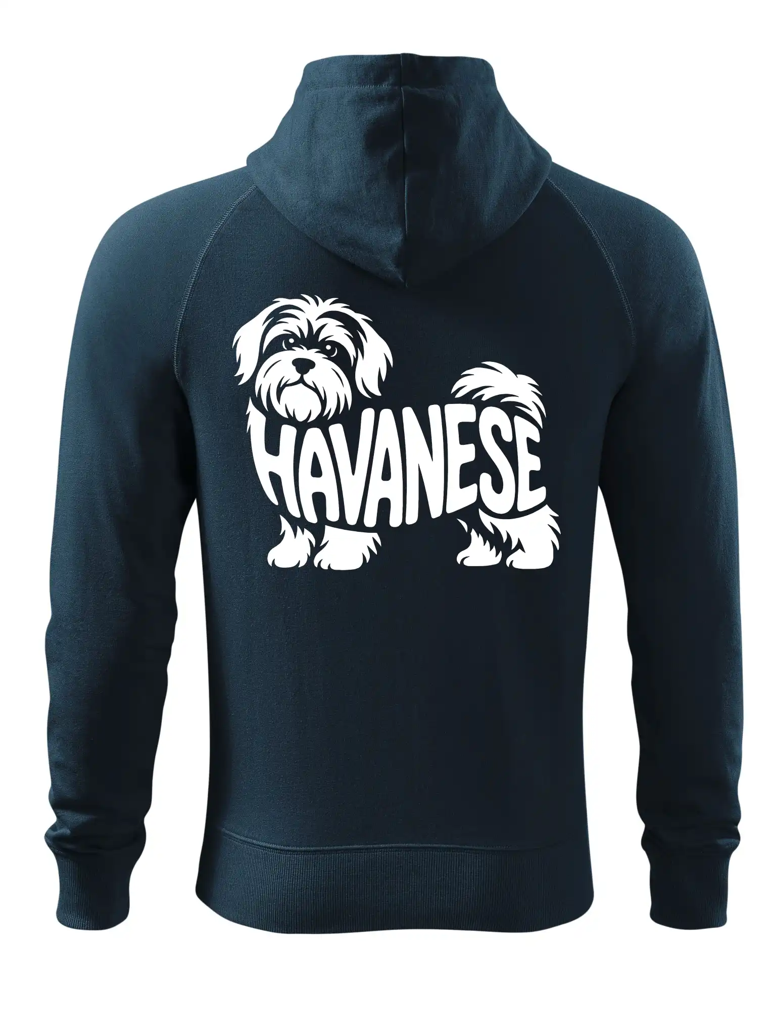 Ostatné psie plemená - Havanese nápis v tele - Mikina Voyage  - 100% bavlna
