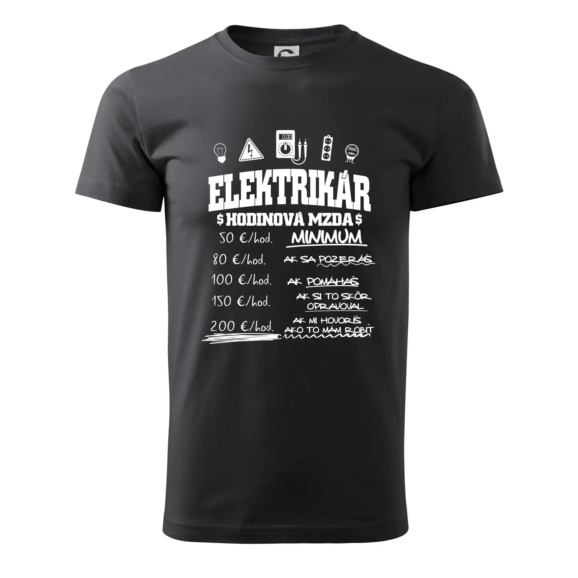 Hodinová mzda elektrikár SK