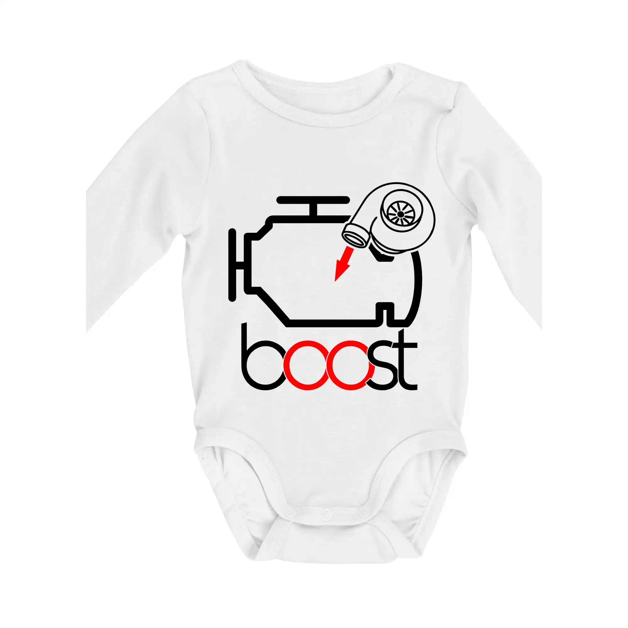 Auto tričká - Boost - Body dojčenské s dlhým rukávom
