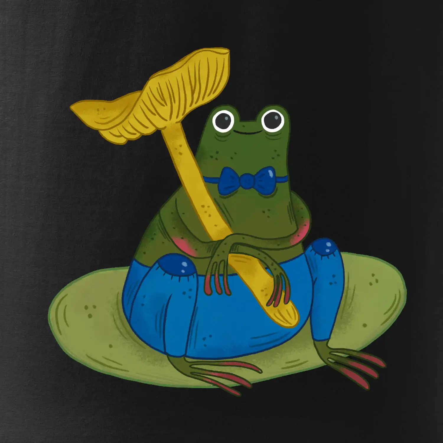 Žába s houbou  (studio-arte.cz)