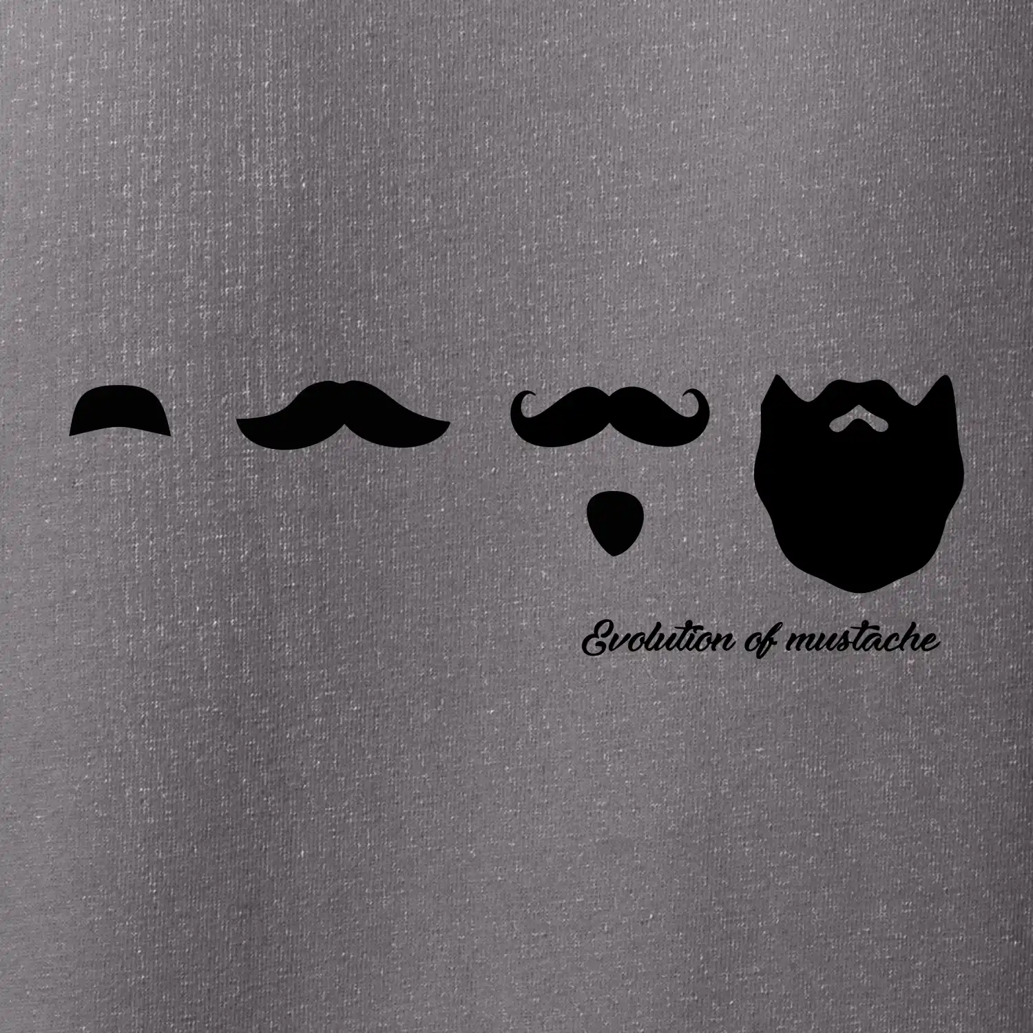 Evolution mustache