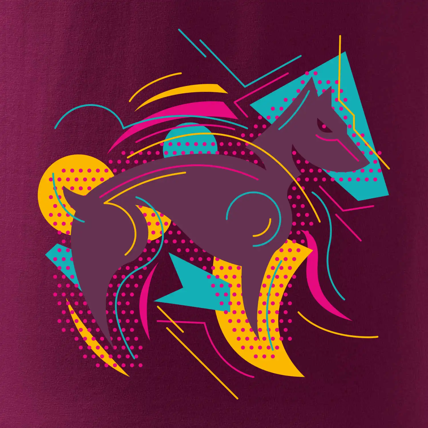 Pes abstrakce hubený