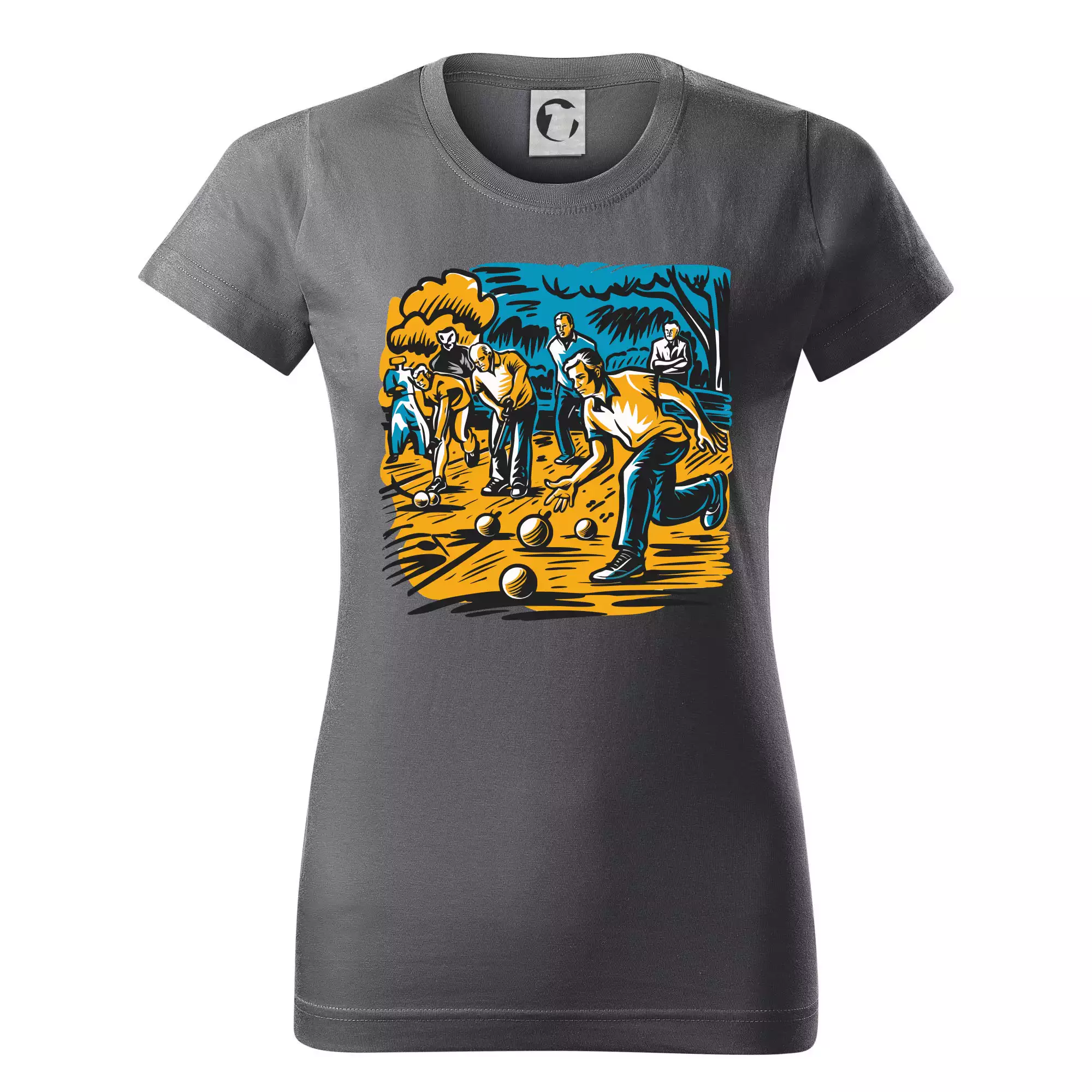 Petanque hra - modro oranžová