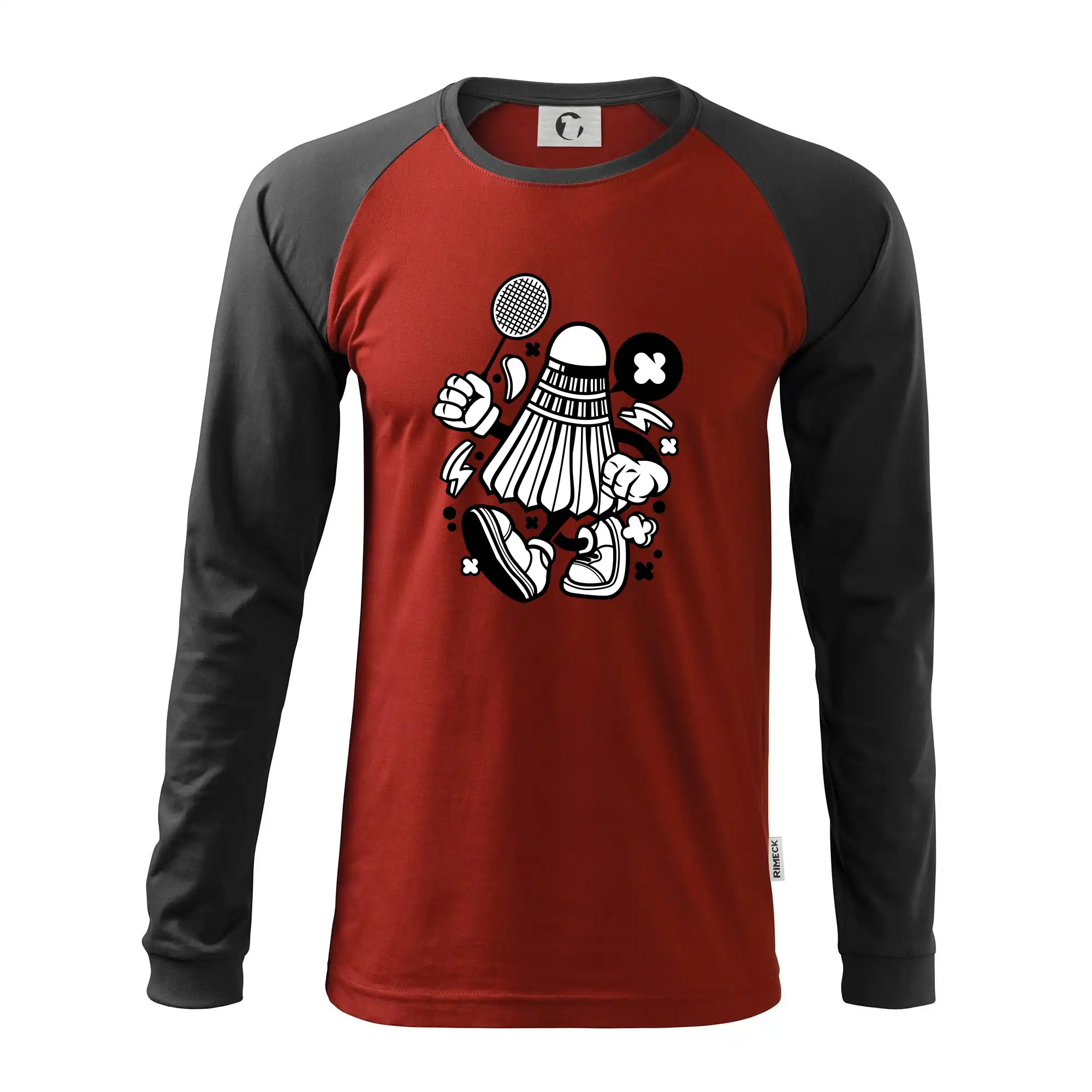 Tričká na bedminton - Bedmintoňák - Pánske tričko s dlhým rukávom LS130