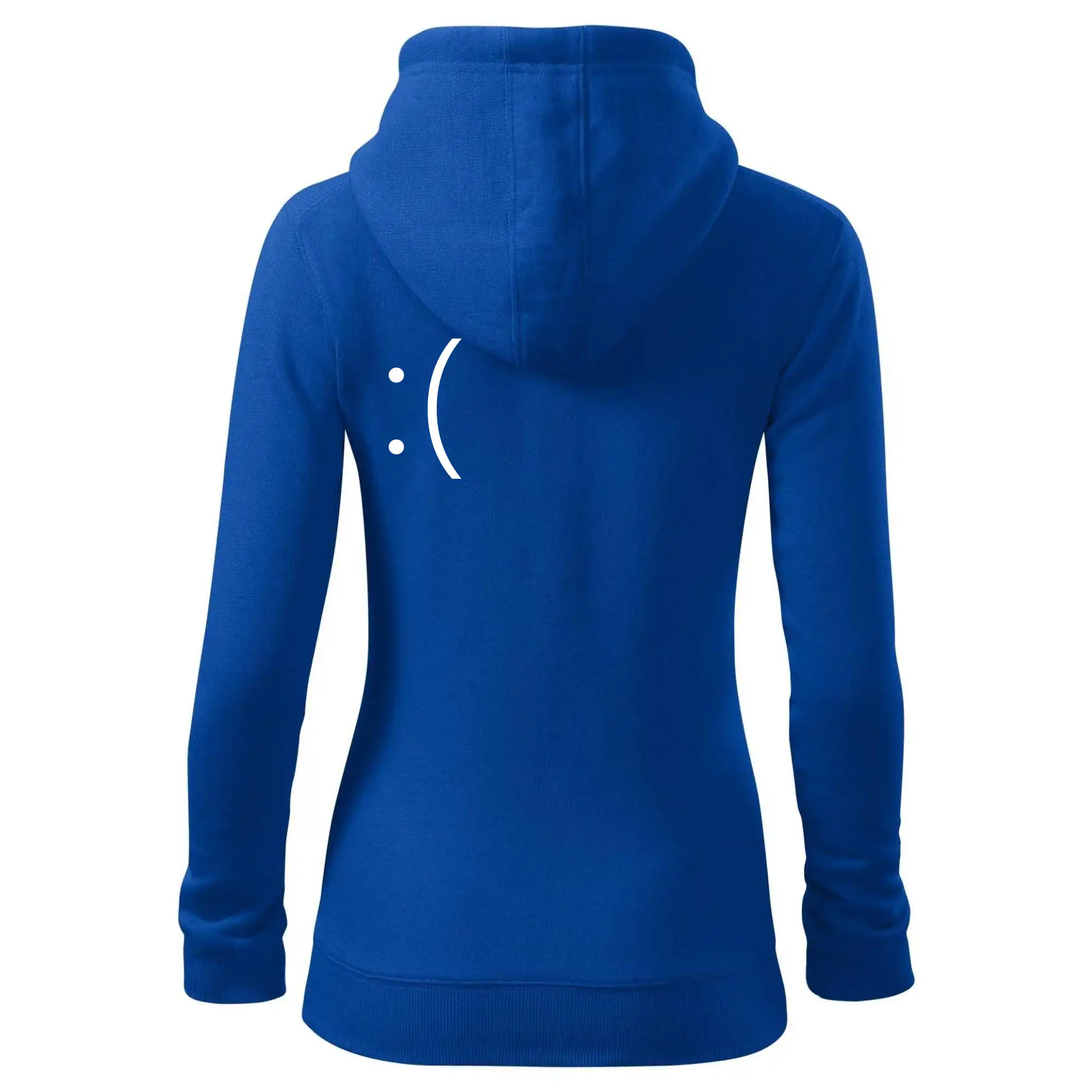 Tričká pre ajťákov - Modrá obrazovka smrti - Mikina dámska trendy zipper s kapucňou