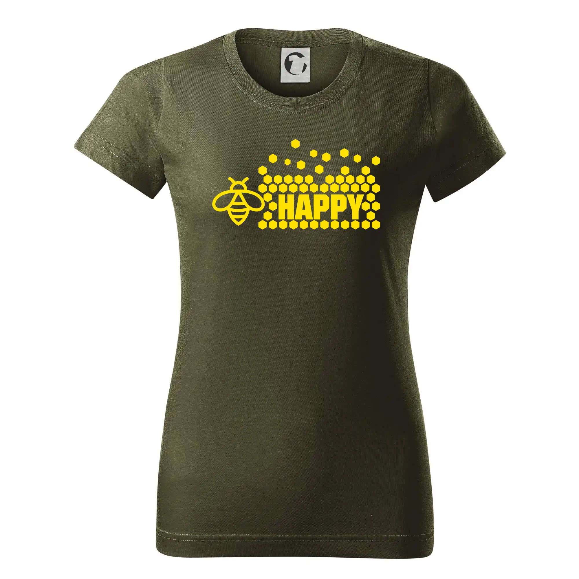 Bee Happy - Dámske tričko basic - ľahko voľnejšie a dlhšie