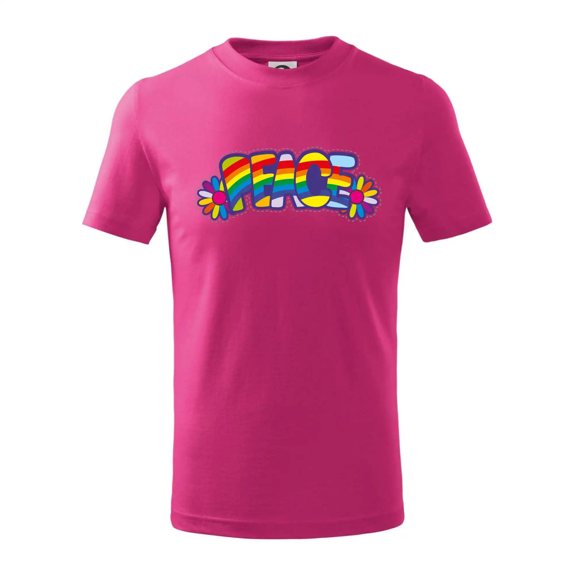 Peace nápis duhový