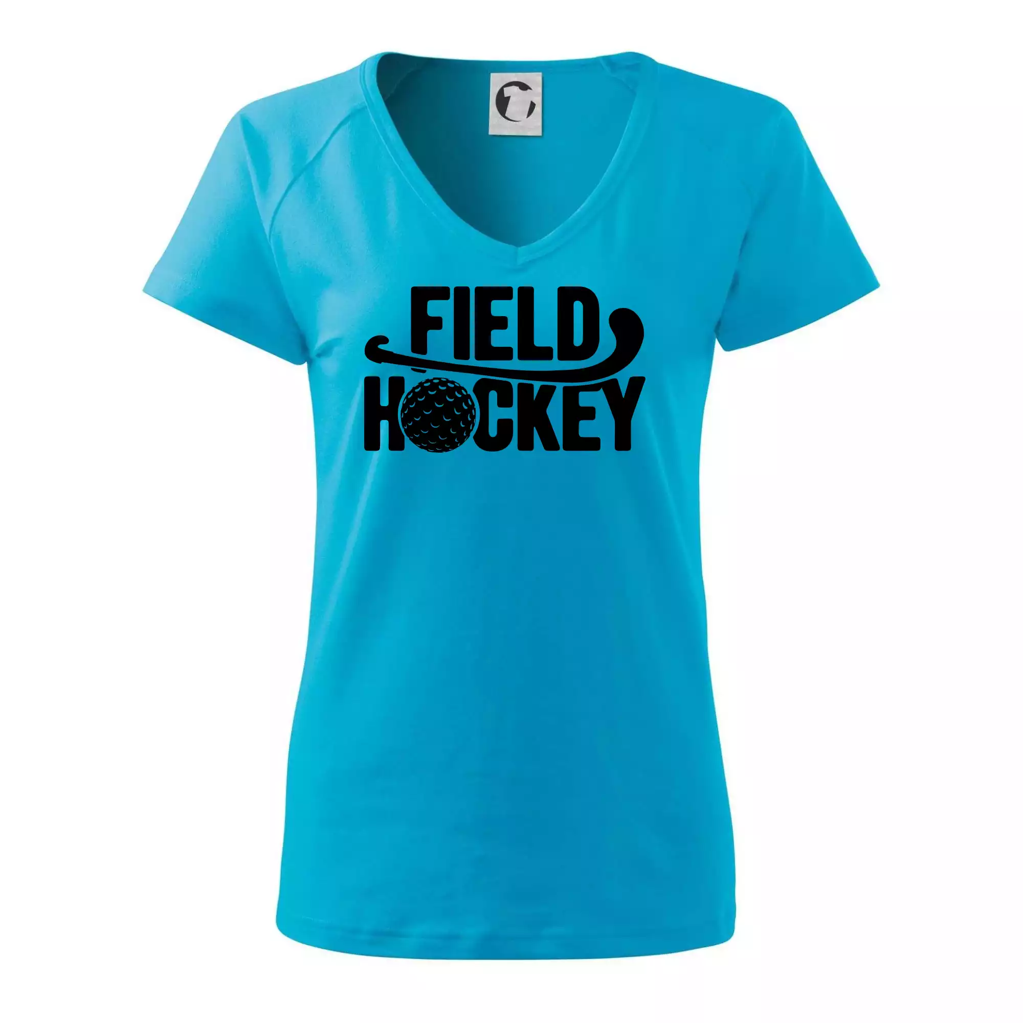 Field hockey míček a nápis