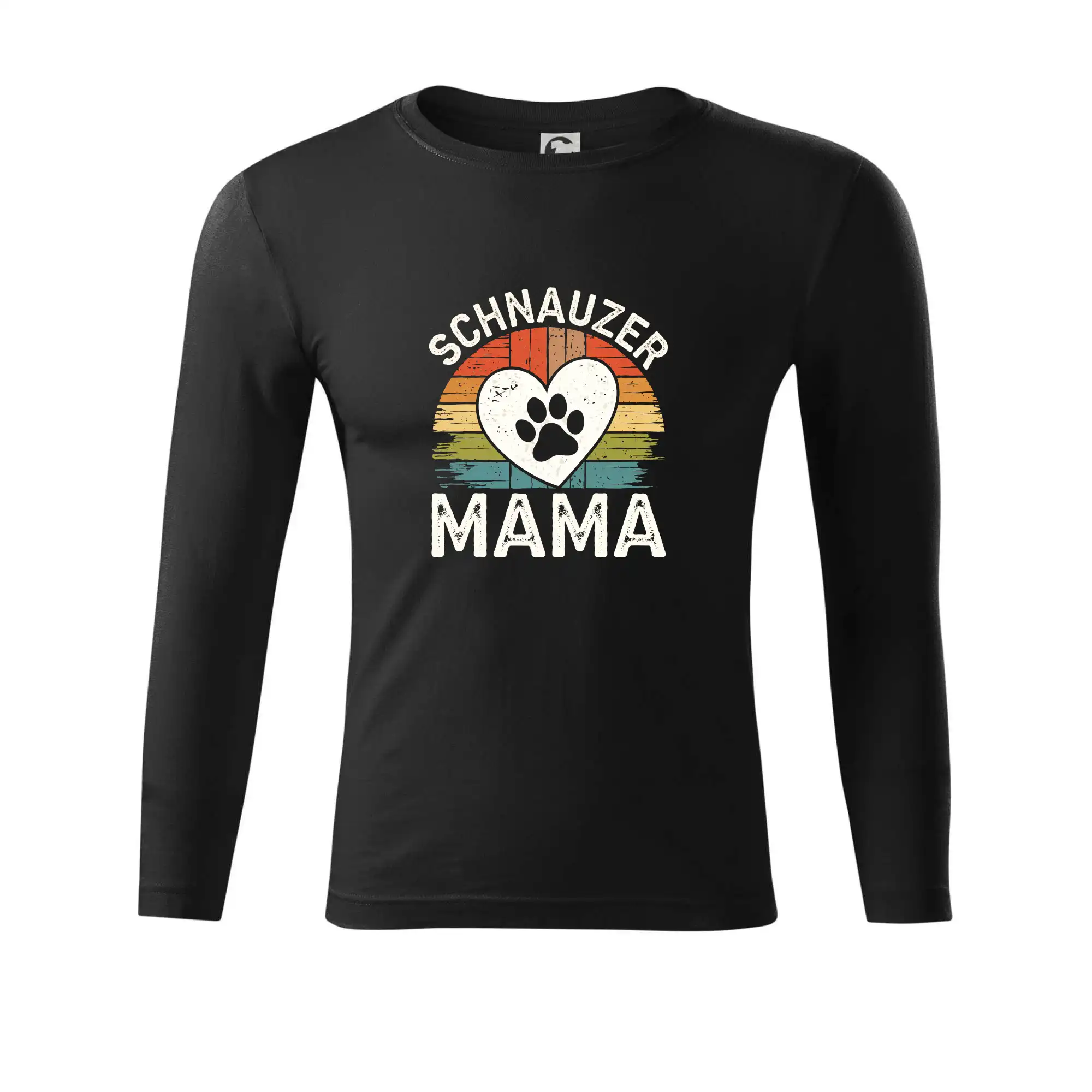 Ostatné psie plemená - Schnauzer Mama - Tričko Progress s dlhým rukávom