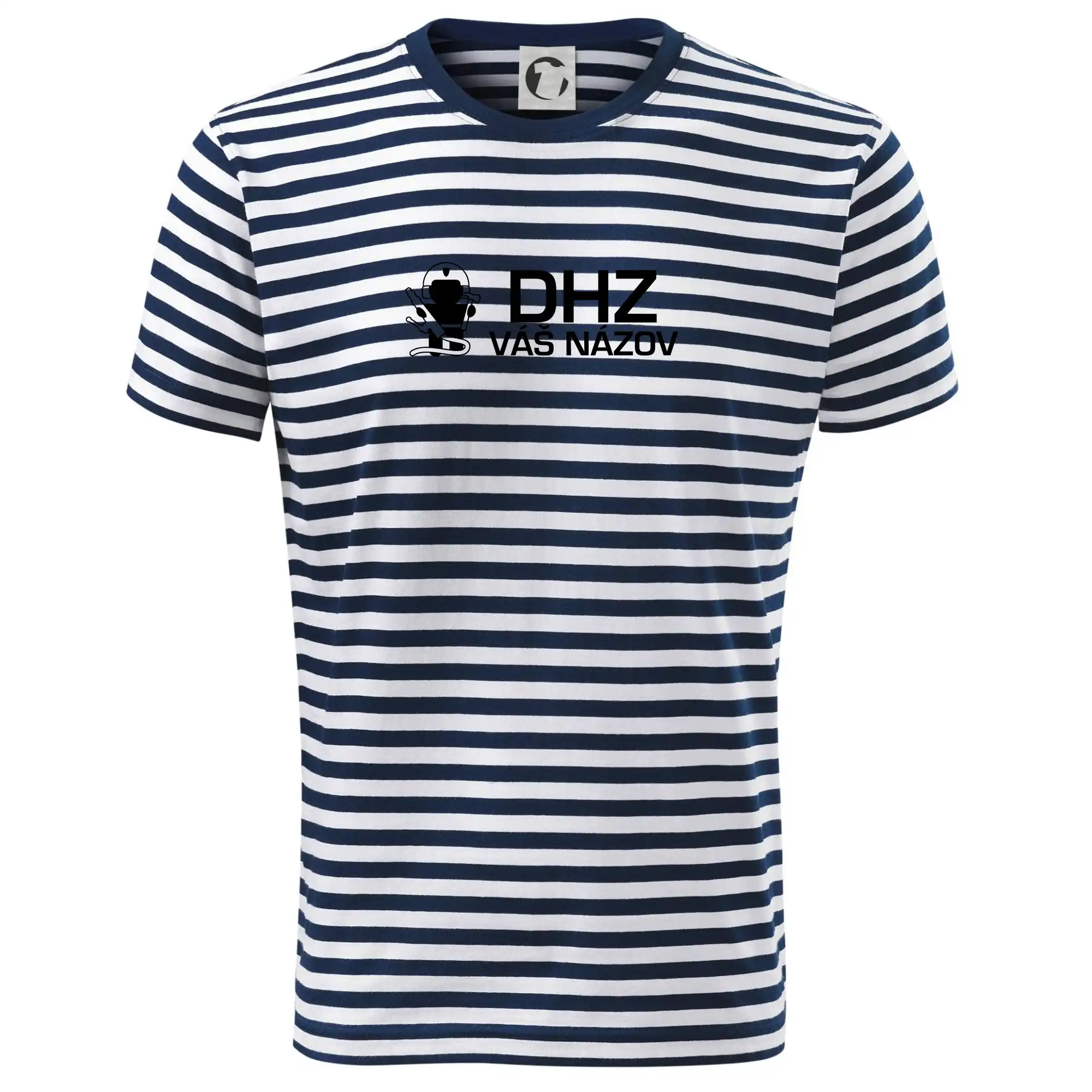 Originálne tričká pre hasičov - DHZ postavička - vlastný nápis - Tričko na vodu