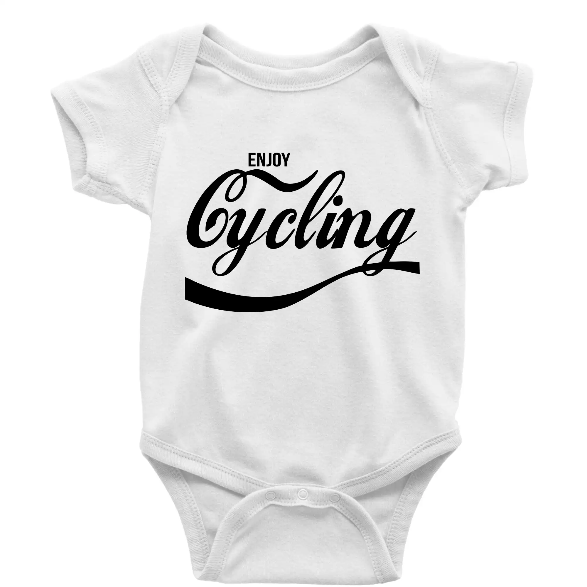 Tričko ako darček pre cyklistu - Enjoy Cycling - Body dojčenské s krátkym rukávom