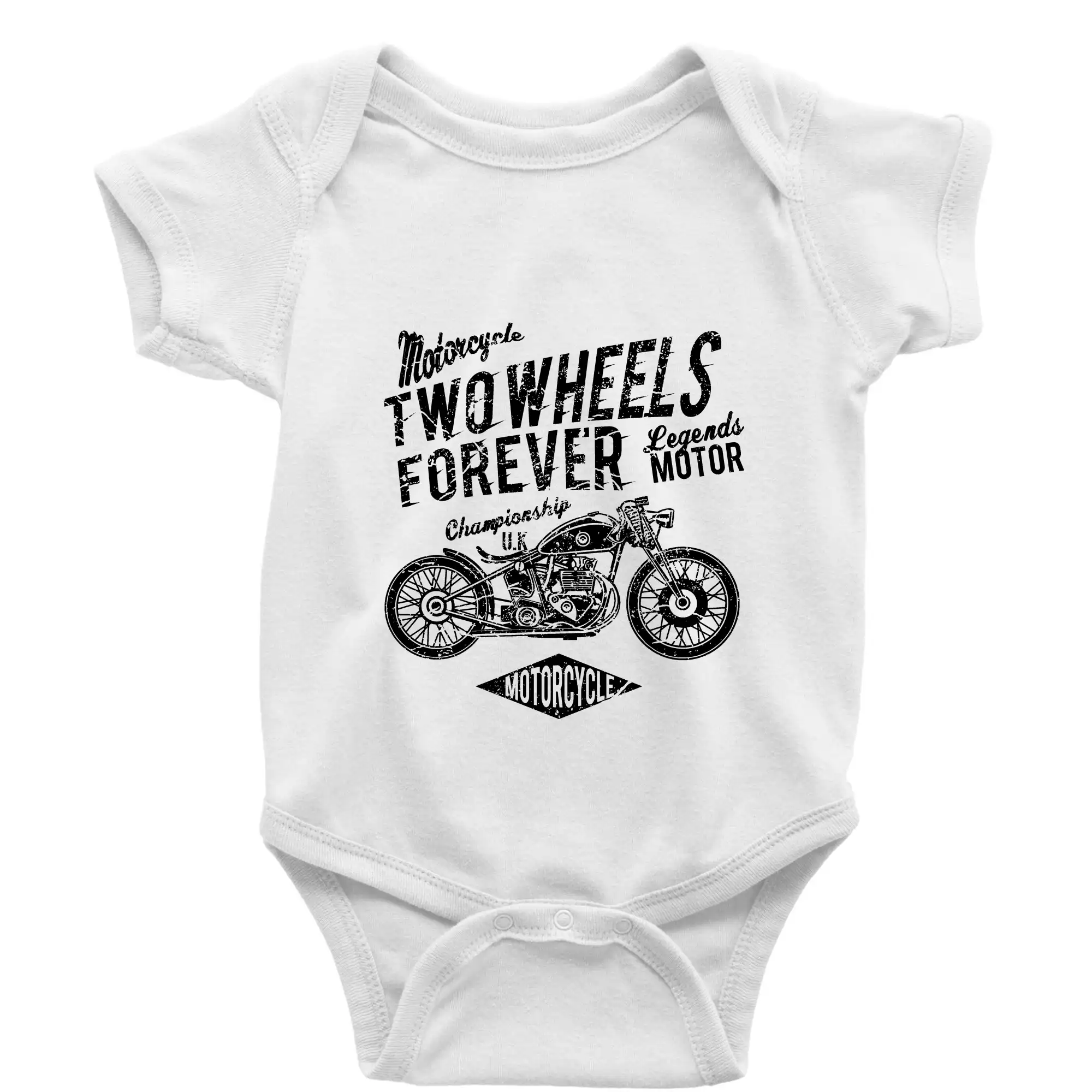 Two Wheels Forever 1 - Body dojčenské s krátkym rukávom