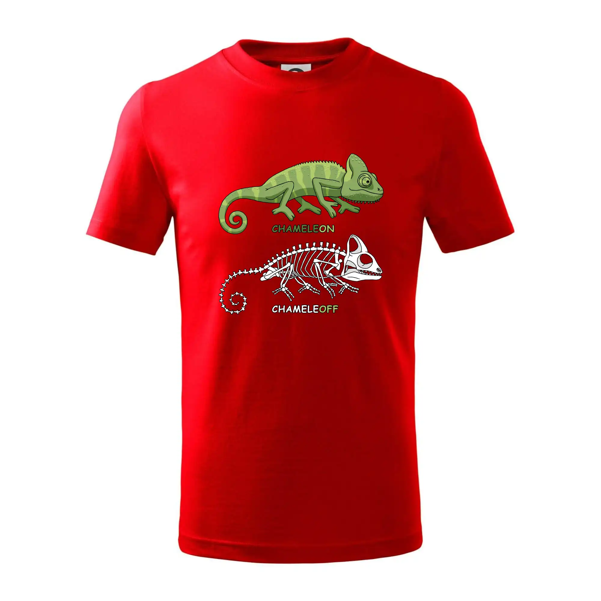 Tričká so zvieratami - ChameleON_OFF (Hana-creative) - Tričko detské bavlnené