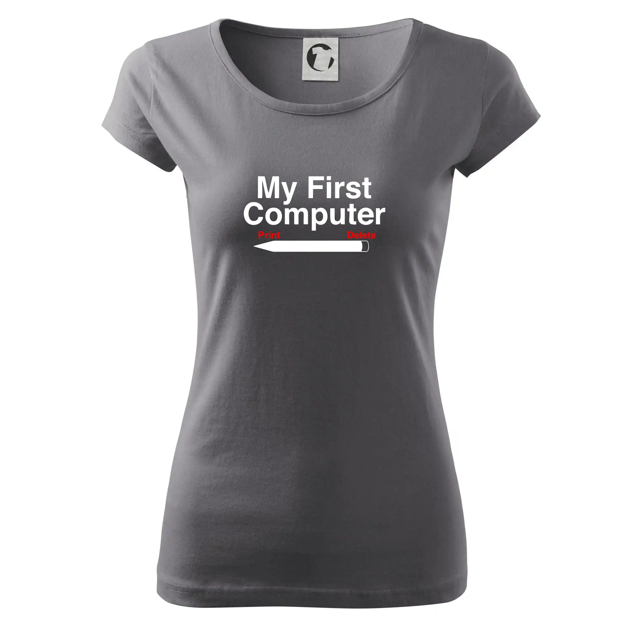 Tričká pre ajťákov - My First Computer - Dámske tričko Pure
