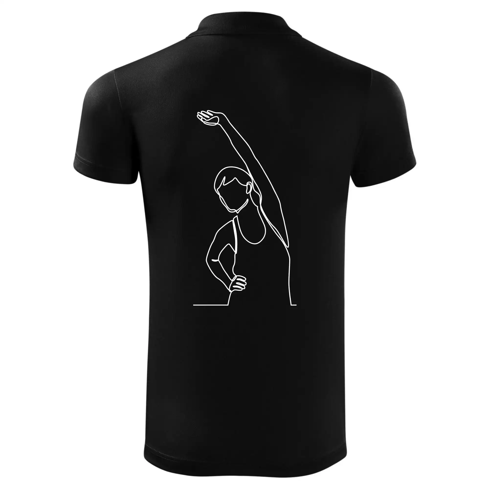 Protahující se žena jedním tahem