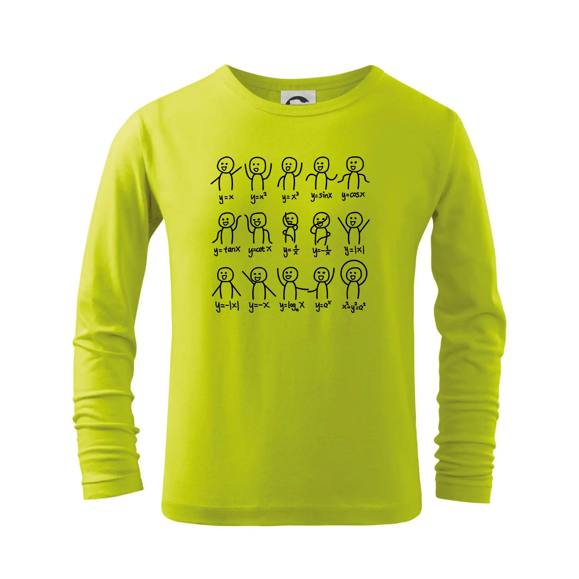Vtipné tričká pre matematiky - Algebra dance - Tričko detské Long Sleeve