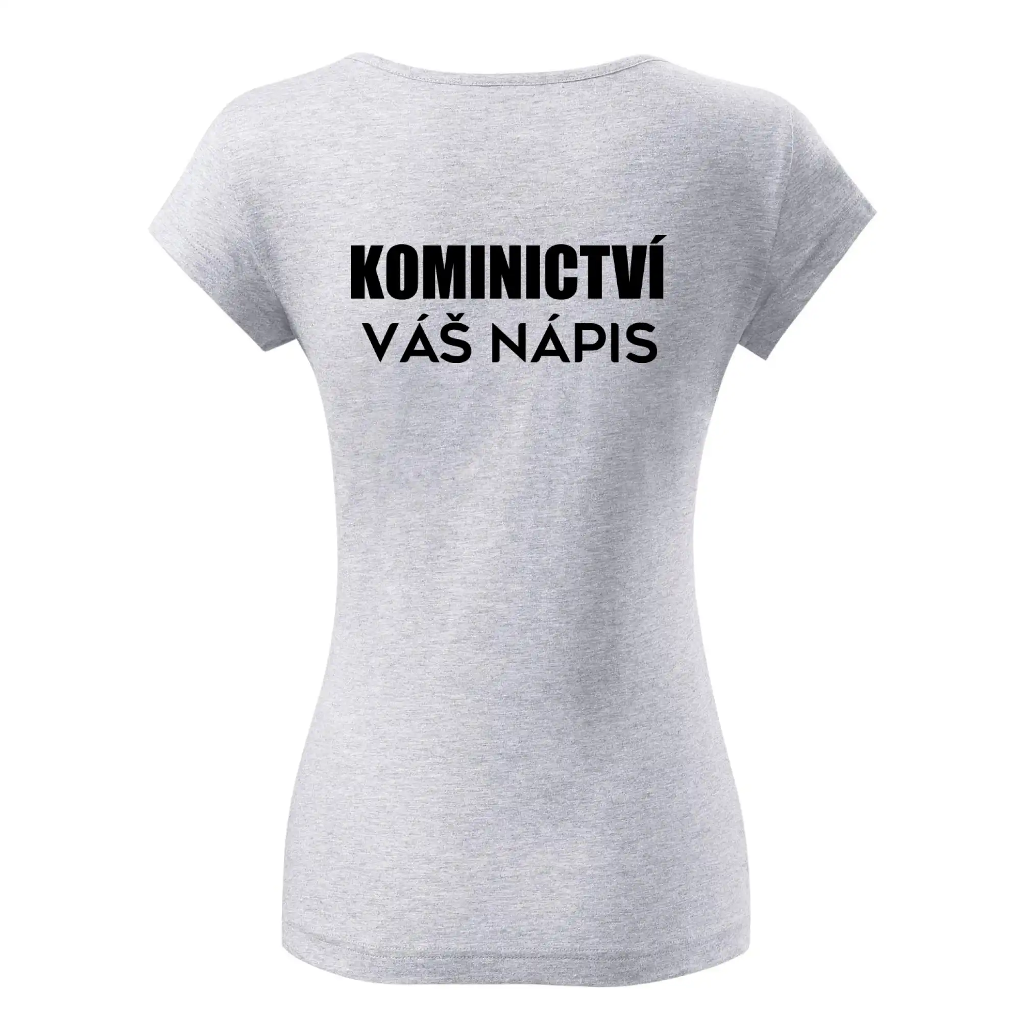 Kominík logo + nápis na zádech