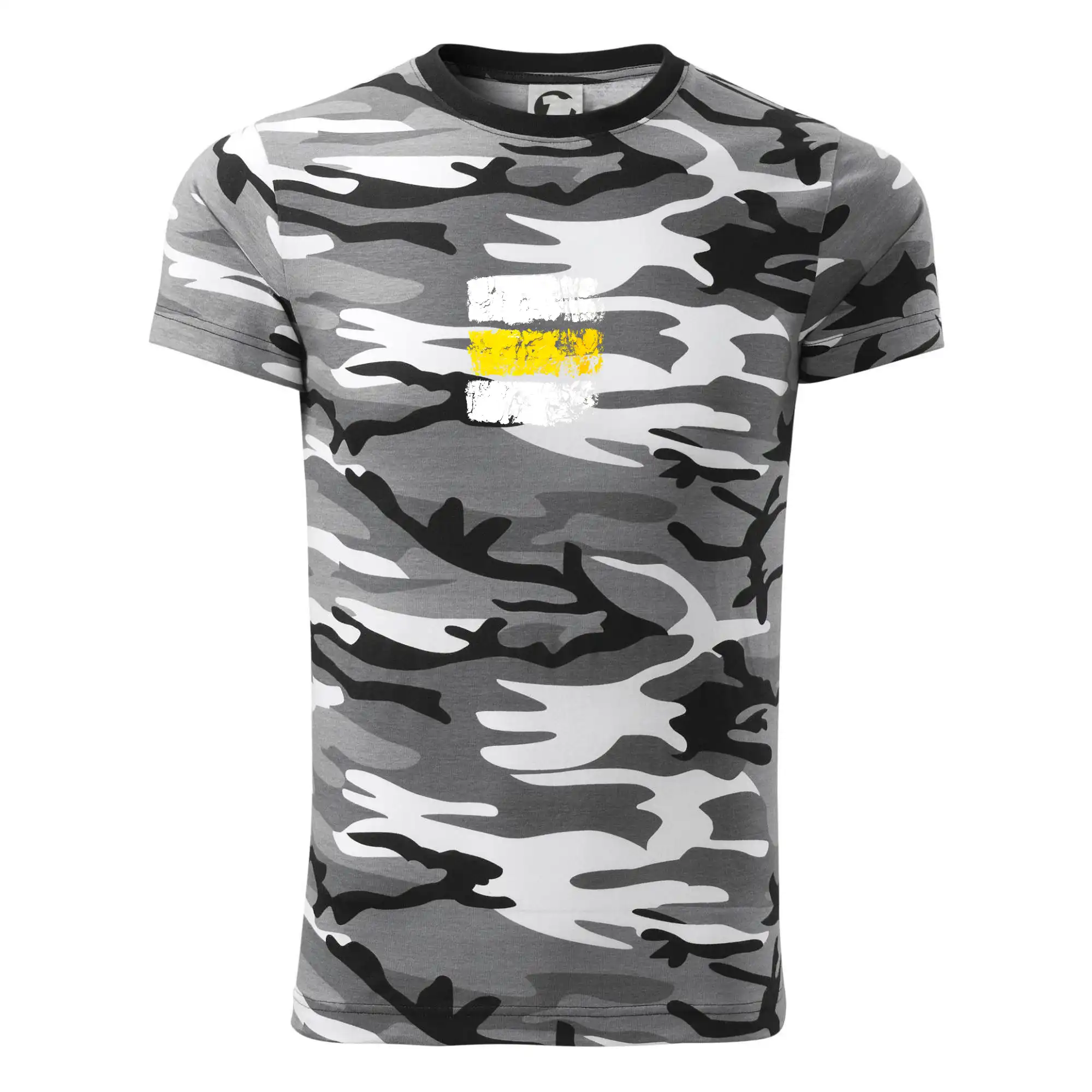 Trička pre cestovateľov - Turistická značka - žltá - Army CAMOUFLAGE