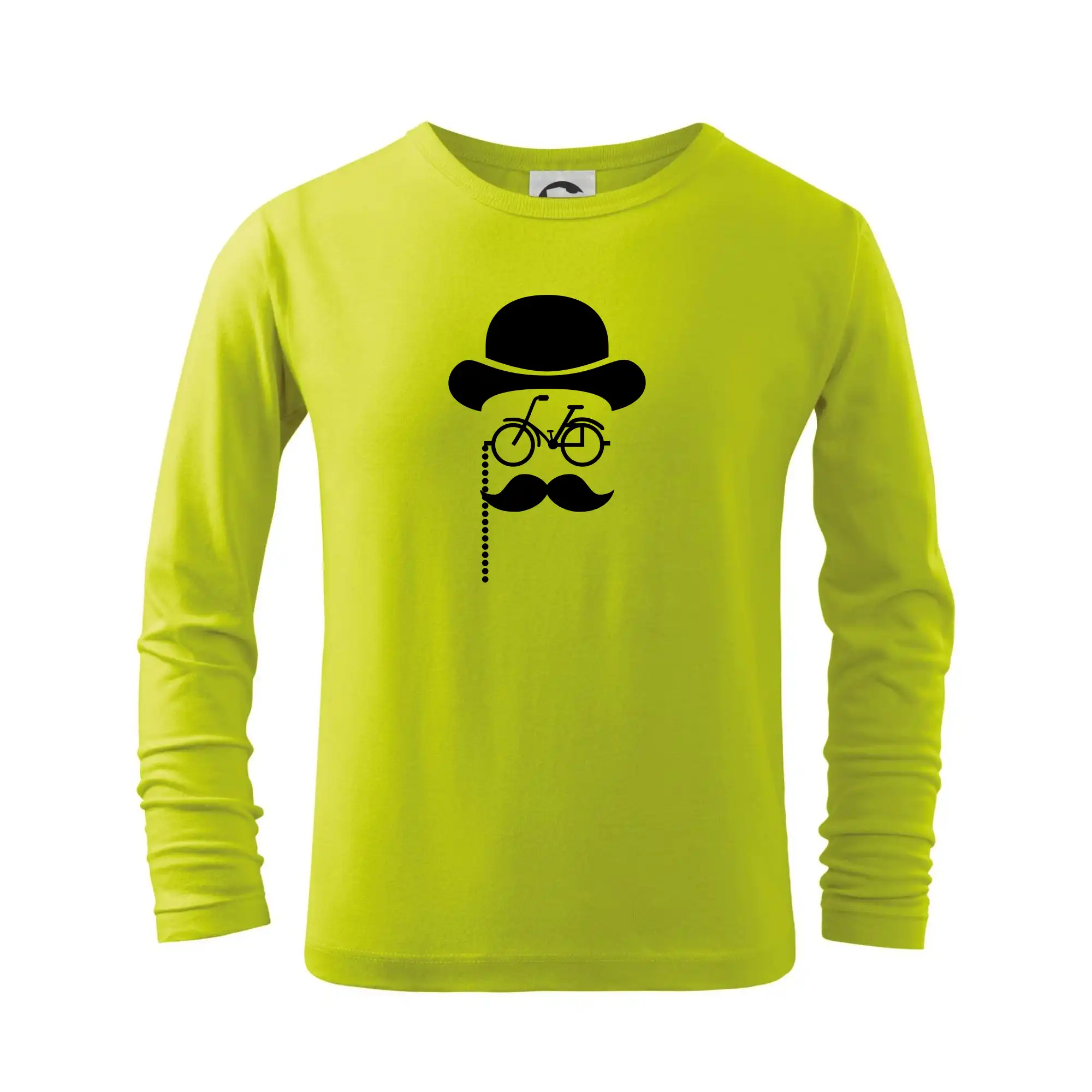 Tričká s fúzikmi - Mustache bicykel - Tričko detské Long Sleeve