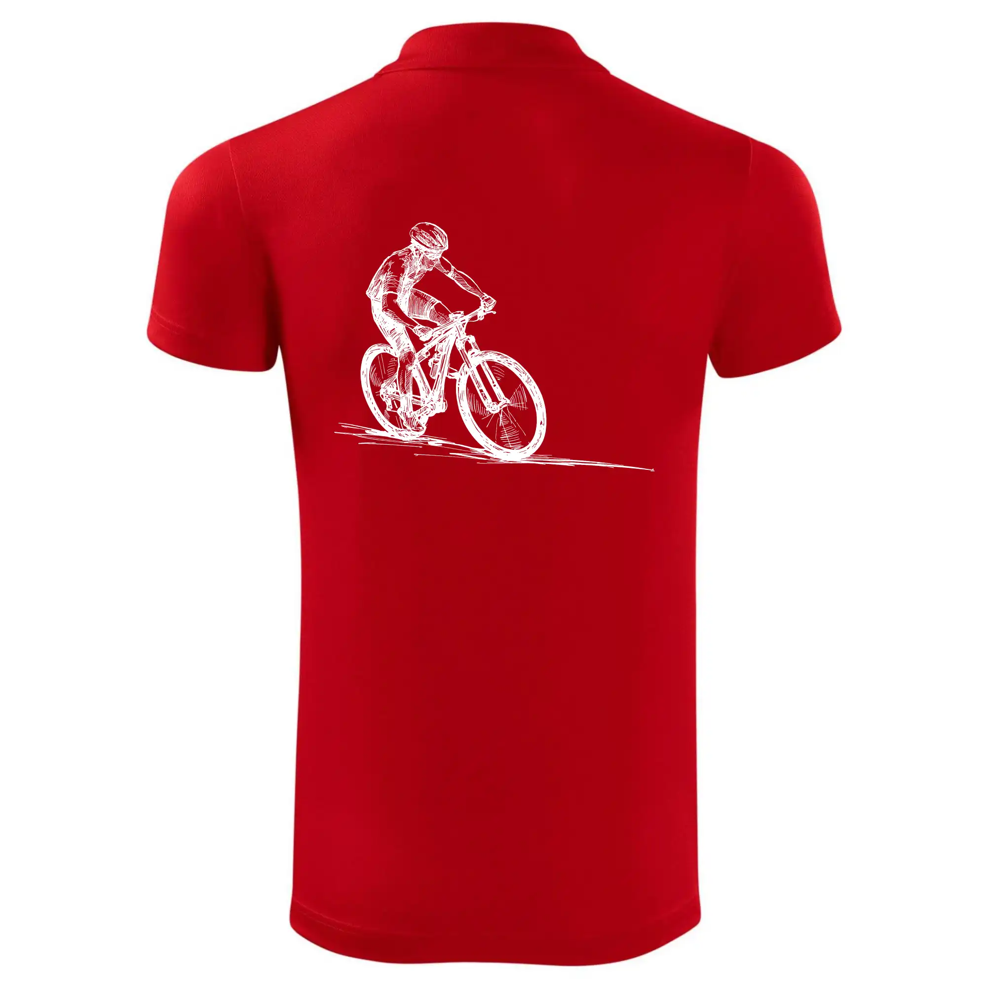 MTB kreslený cyklista