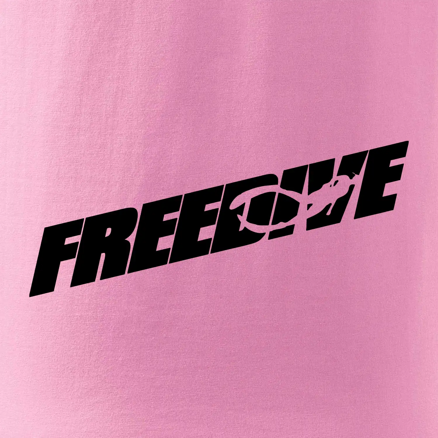 Freedive - nápis s potápěčem