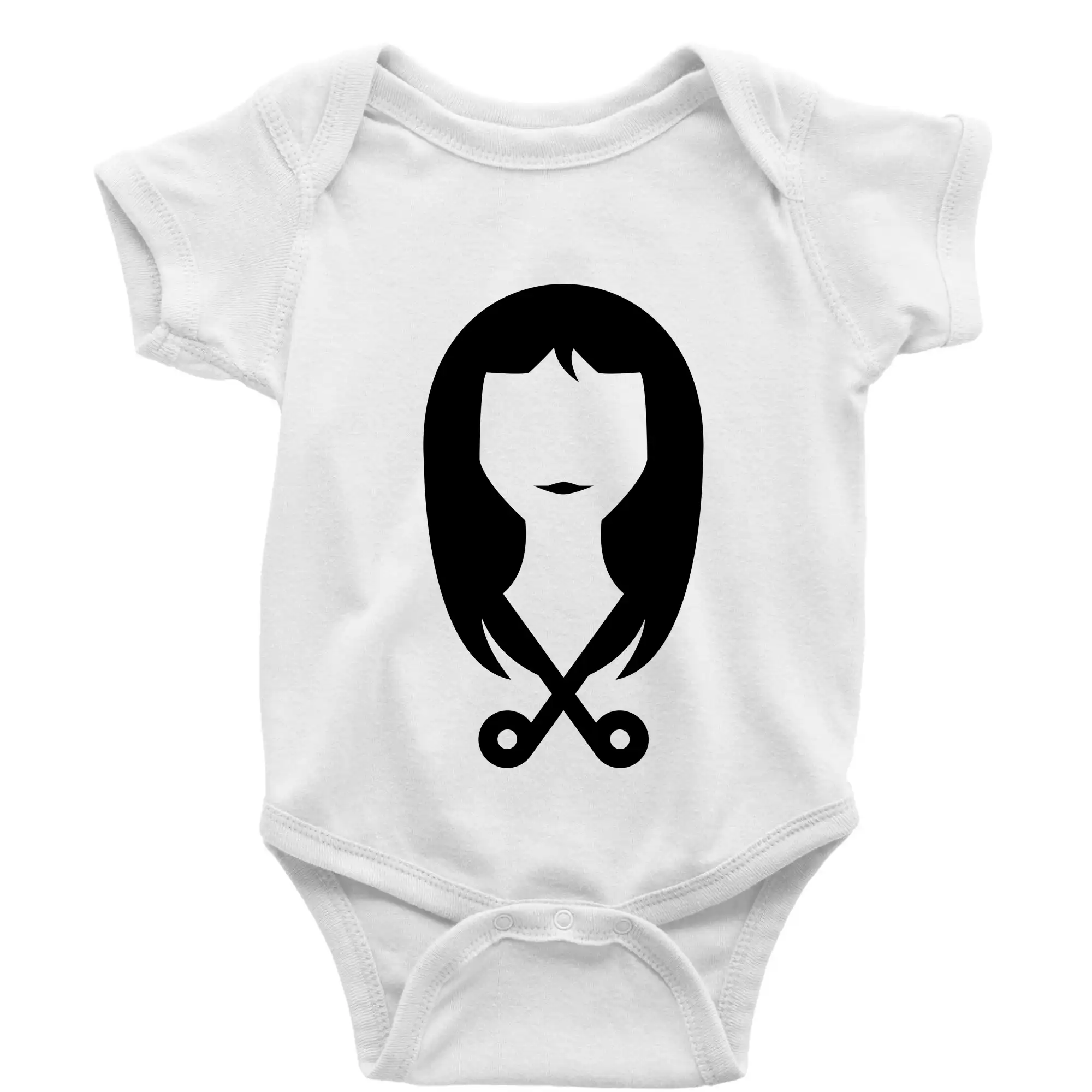 Vtipné tričká do práce - Dámska kaderníčka - Body dojčenské s krátkym rukávom