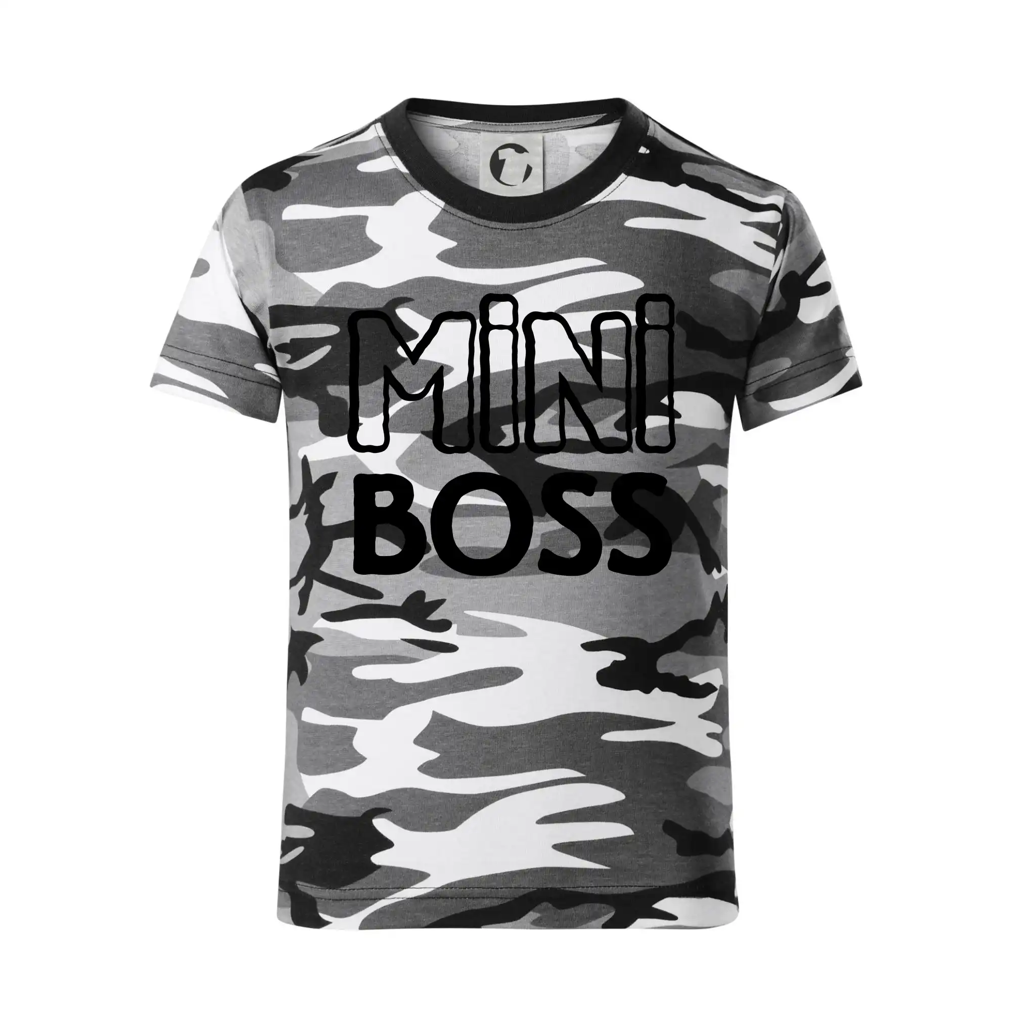 Big boss mini boss - Detské maskáčové tričko