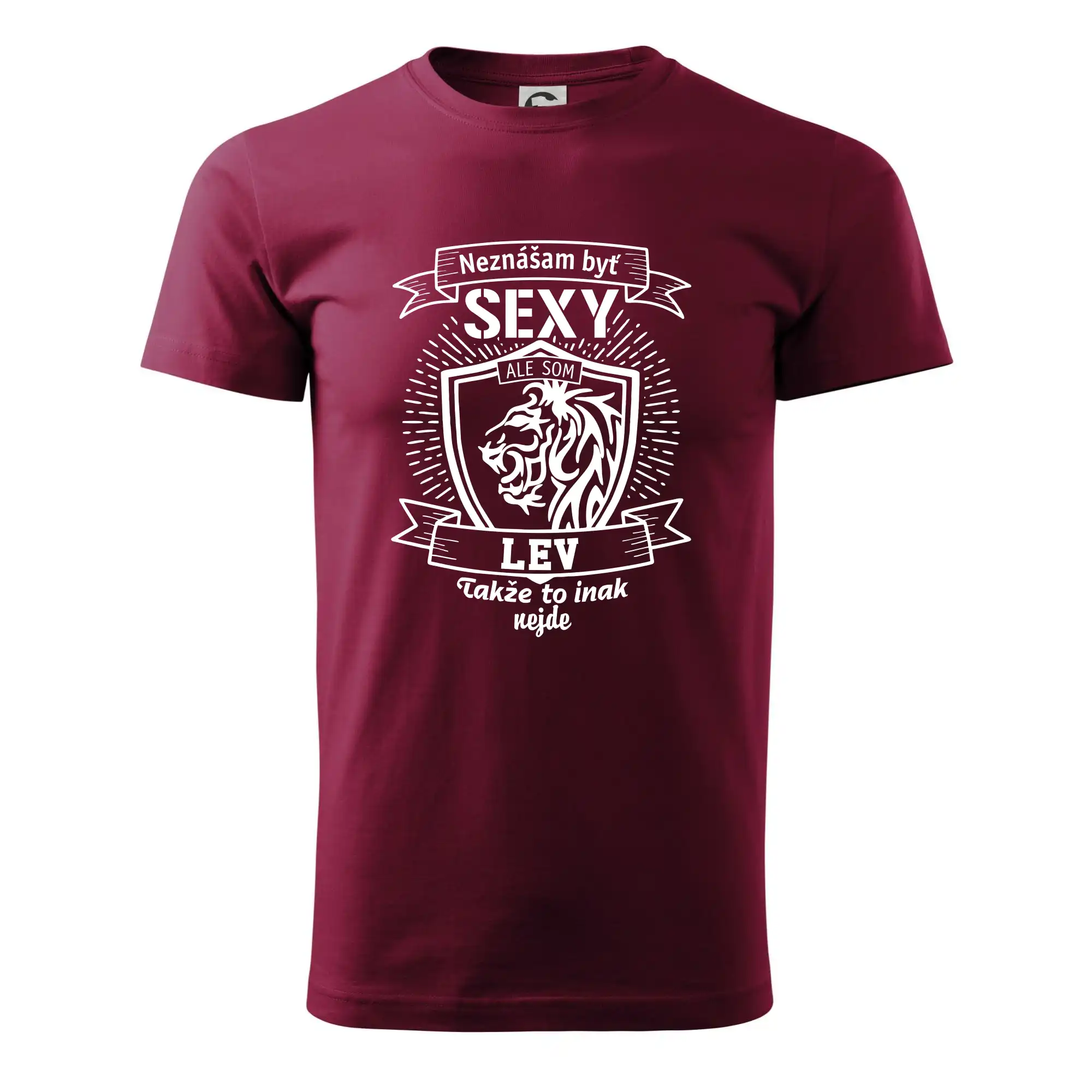 Tričká s levom - Neznášam byť sexy - Lev - Klasické pánske tričko vyššej gramáže