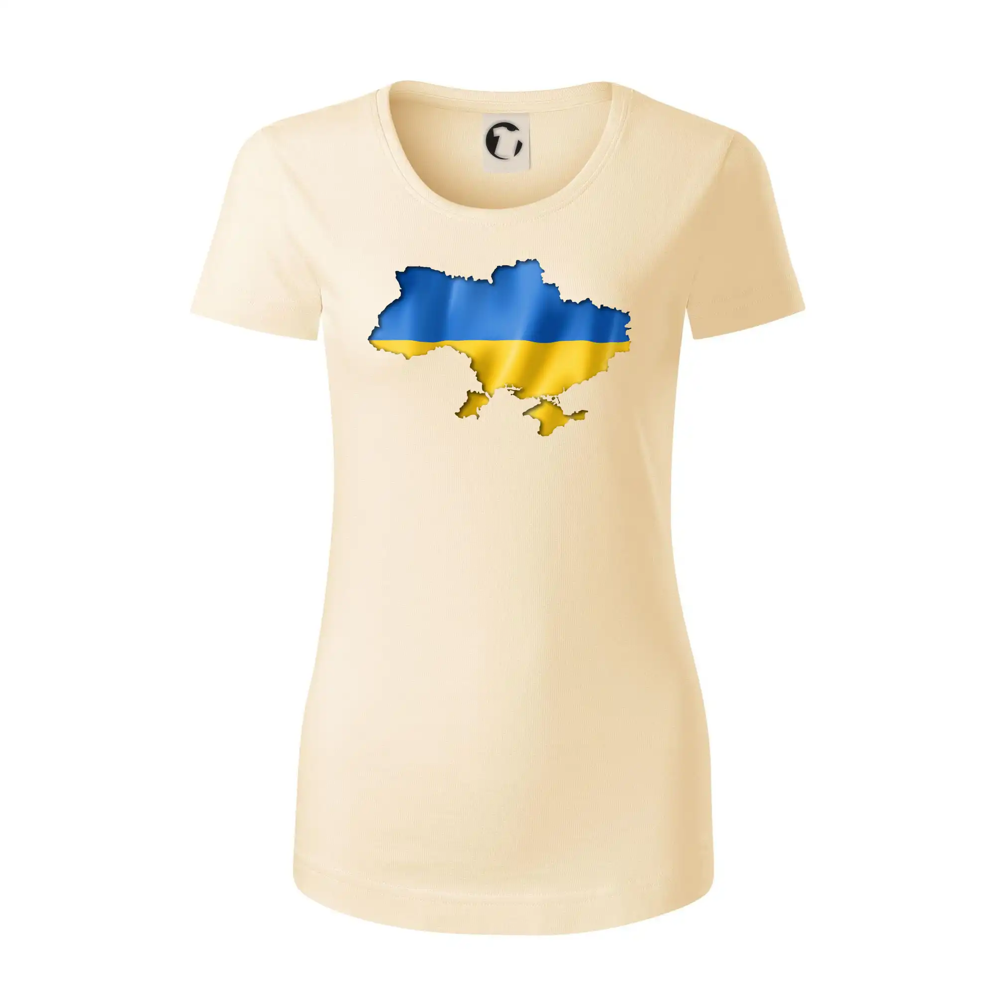 Ukrajina vlajka mapa