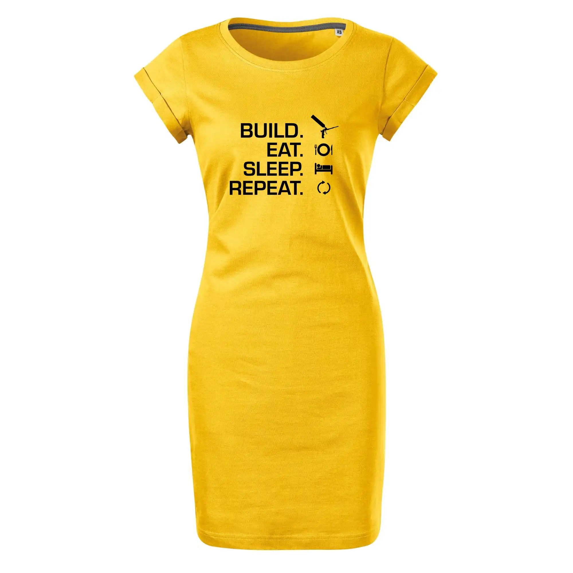 Build eat sleep repeat - montážní pěna